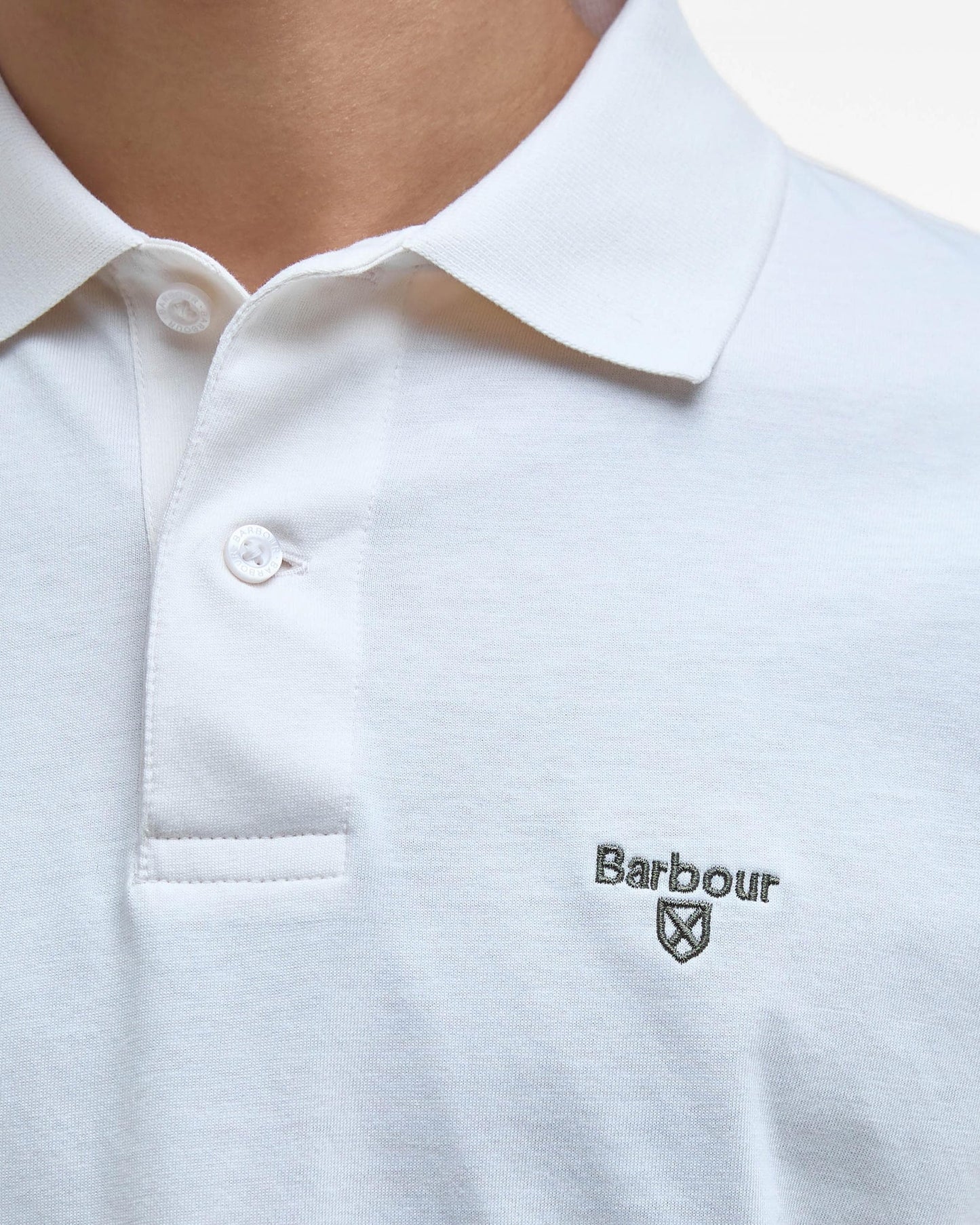 Barbour Austwick Mens Polo Shirt - Whisper White