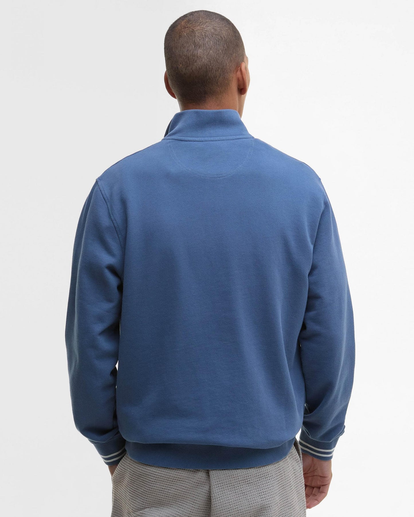 Barbour Rosford Mens Half Zip Sweatshirt - Dark Denim