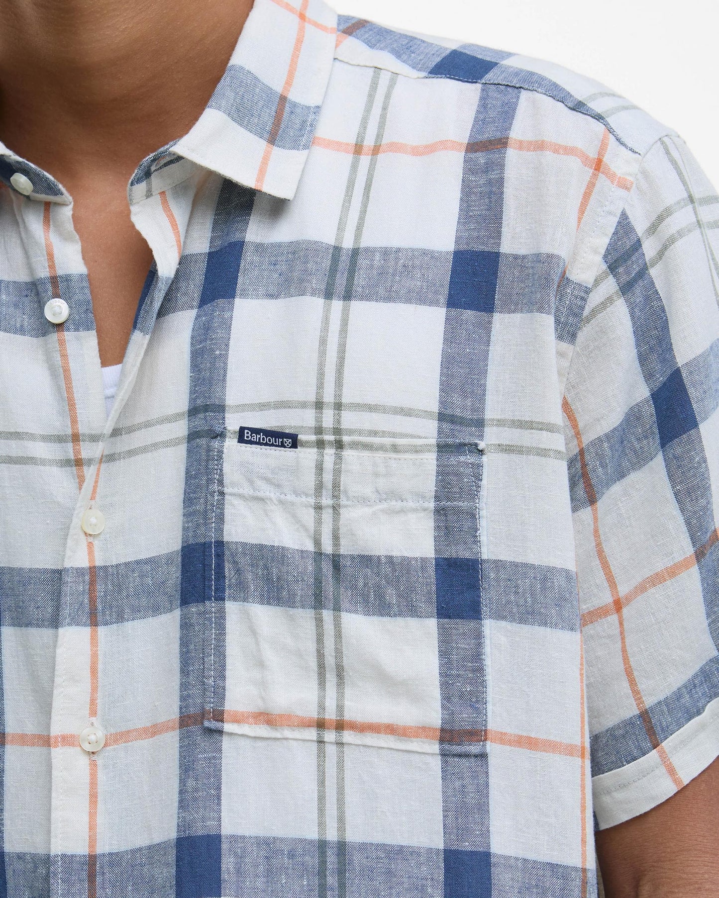 Barbour Croft Mens Summer Shirt - Sea Haze Tartan