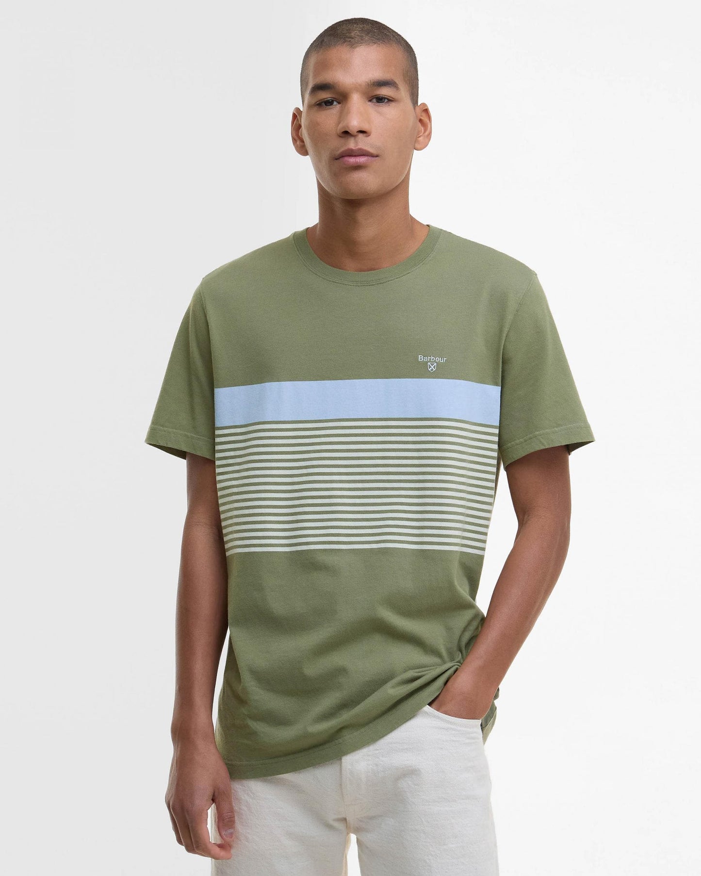 Barbour Braeside Mens Tee - Light Moss