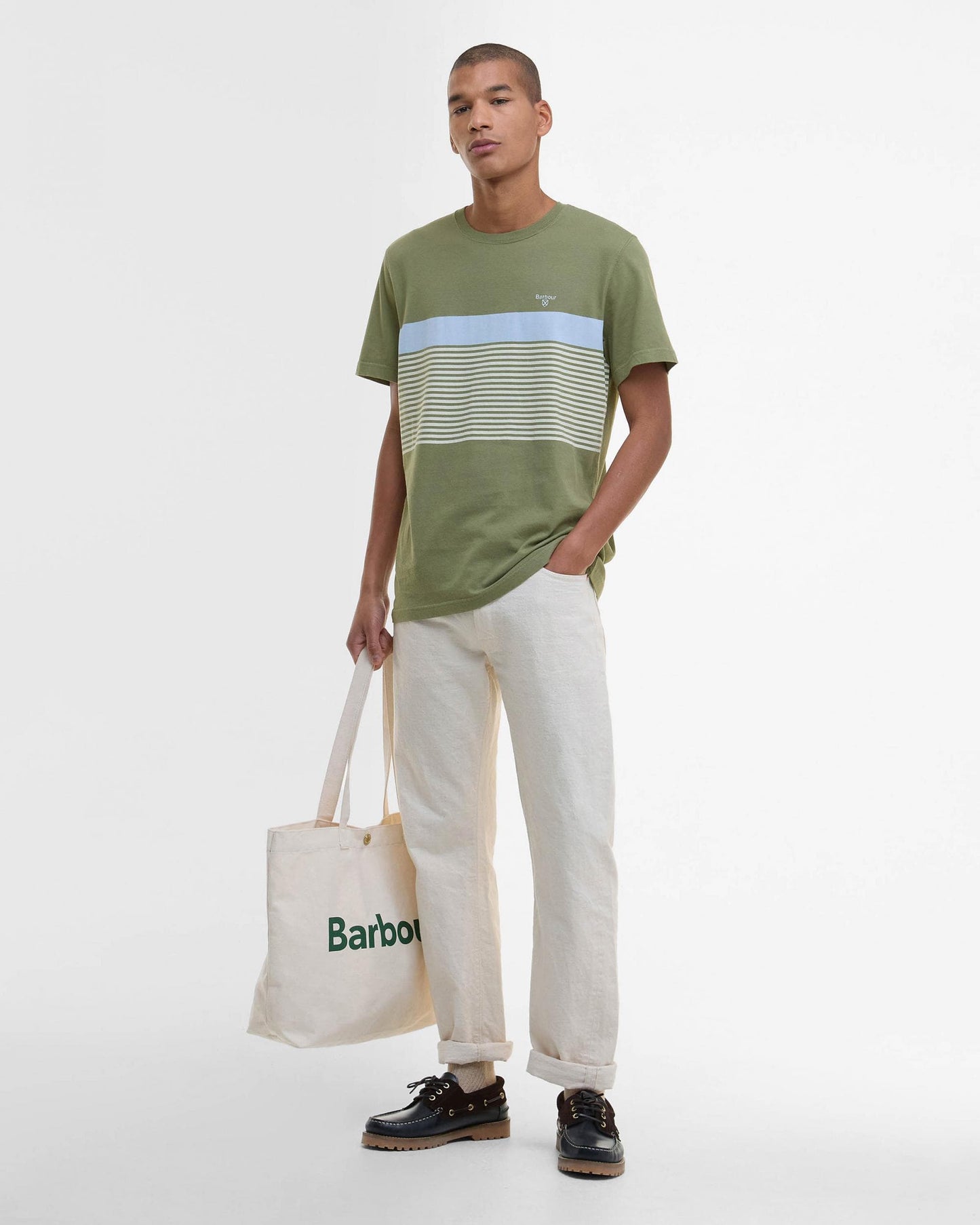 Barbour Braeside Mens Tee - Light Moss