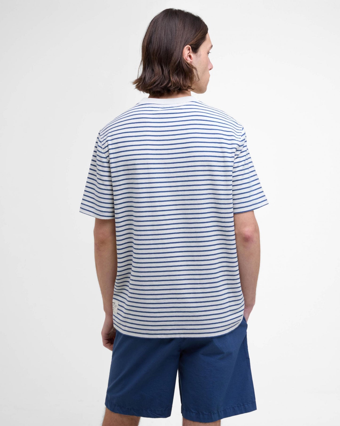 Barbour Frensham Mens Striped T-Shirt - Oatmeal