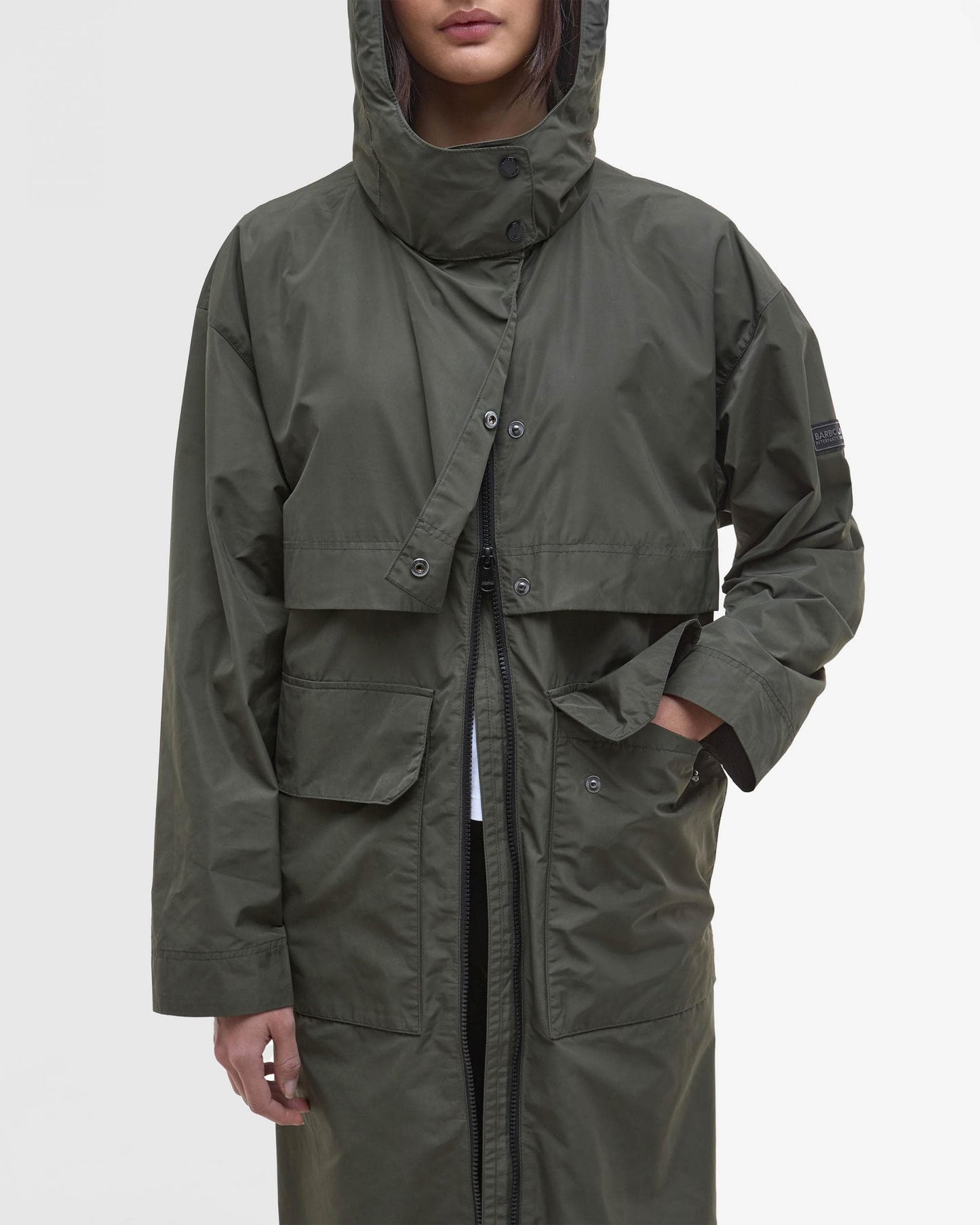 Barbour International Roxanna Womens Showerproof Jacket - Envy