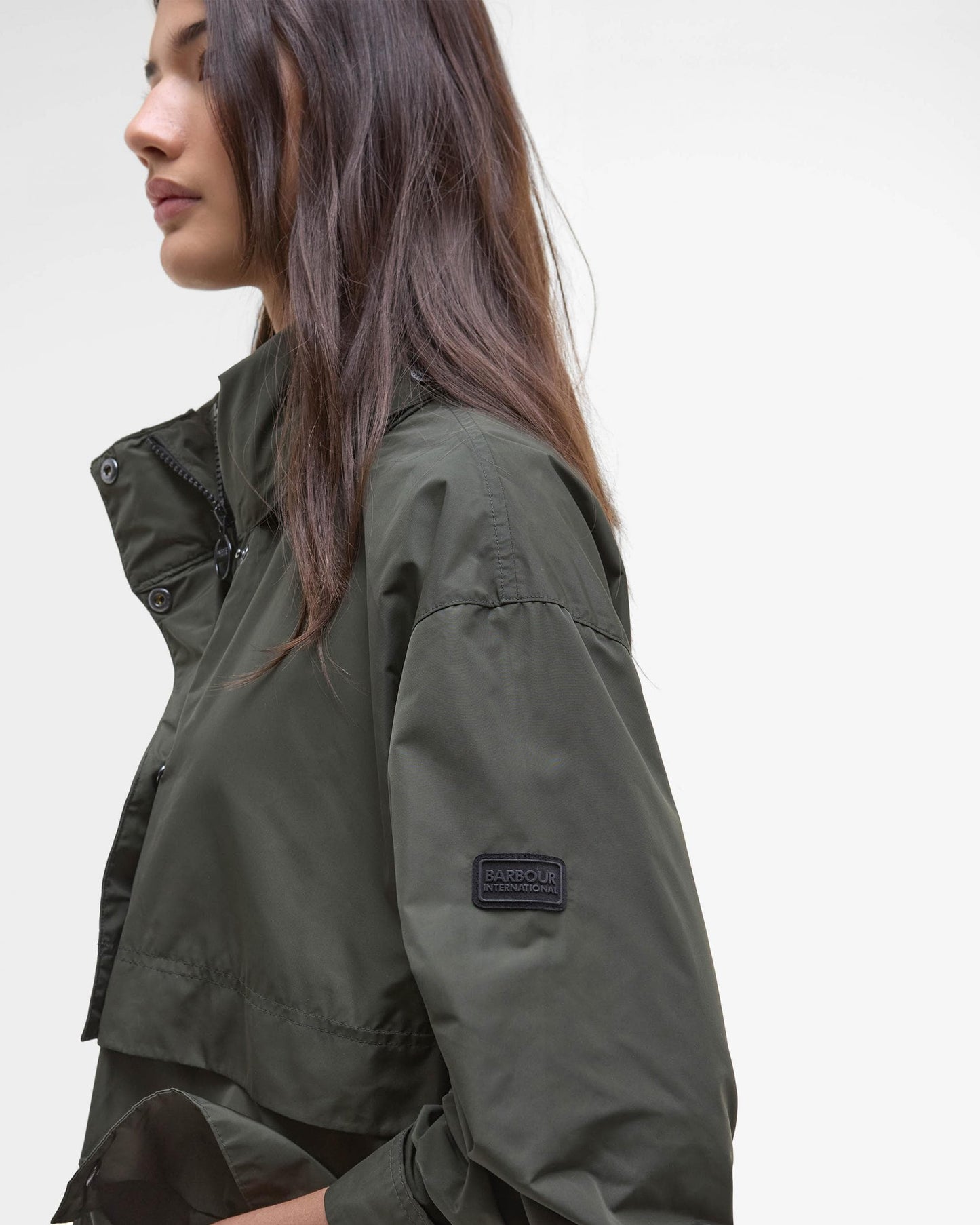 Barbour International Roxanna Womens Showerproof Jacket - Envy