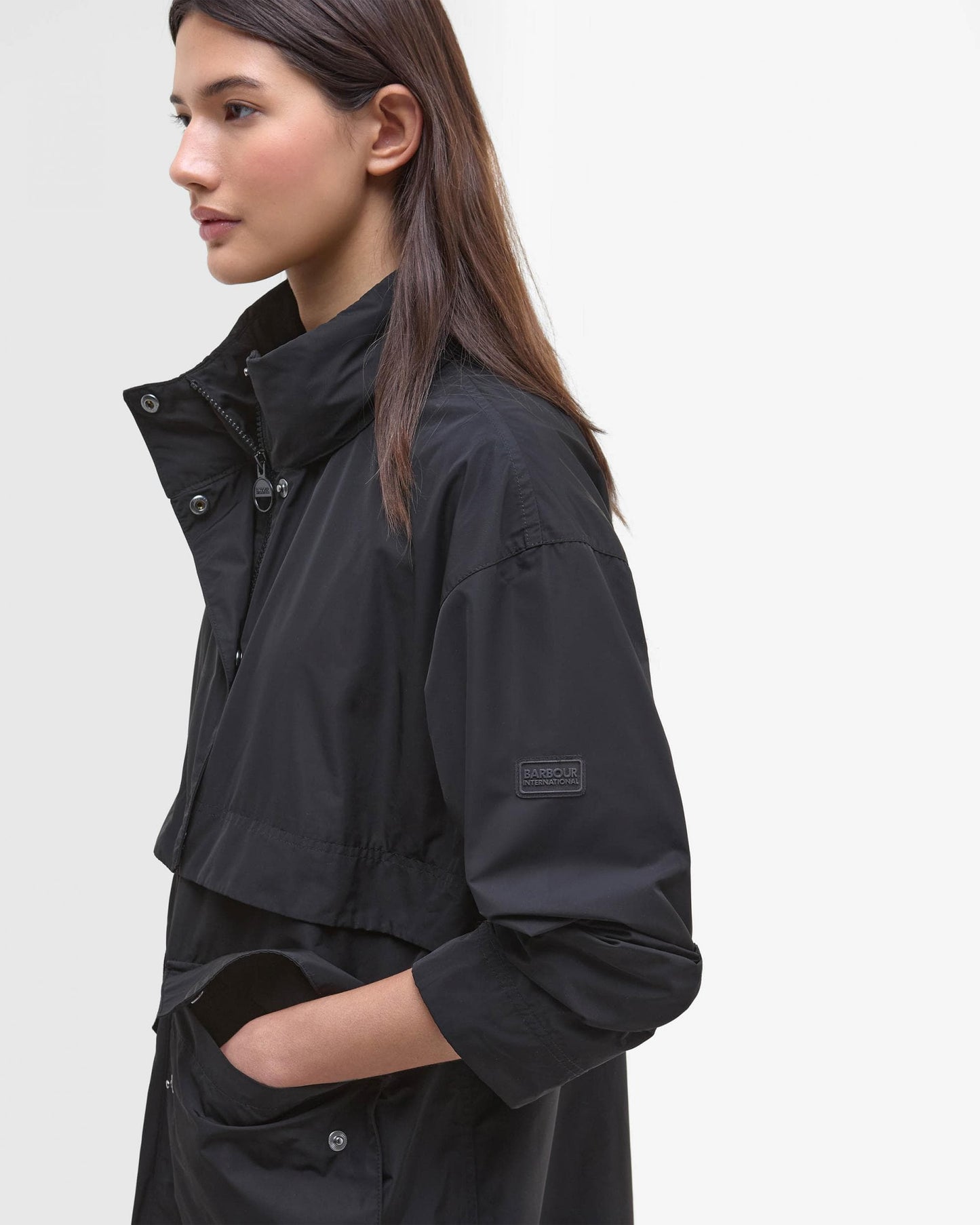 Barbour International Roxanna Womens Showerproof Jacket - Black