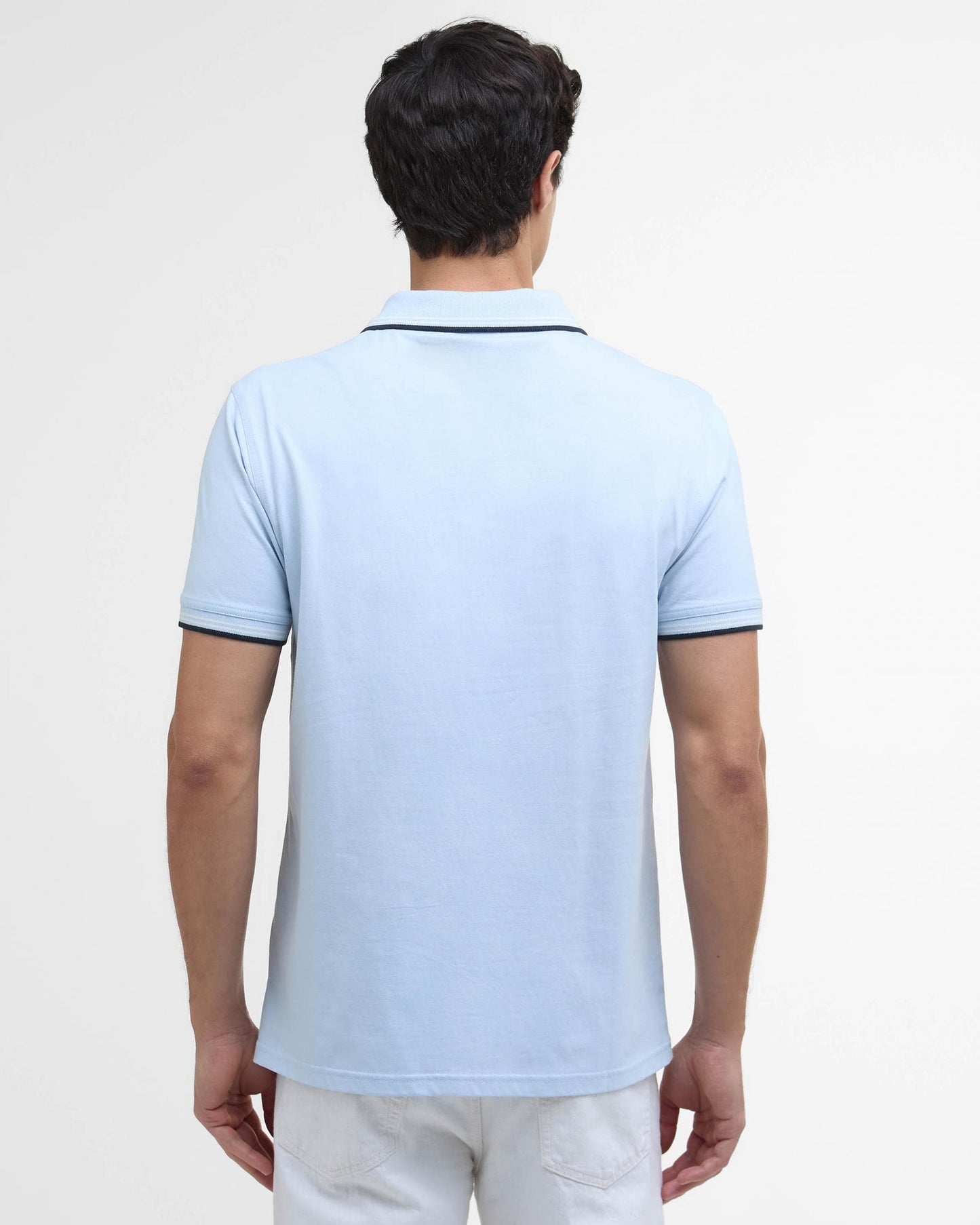 Barbour International Ethan Mens Tipped Polo Shirt - Heritage Blue
