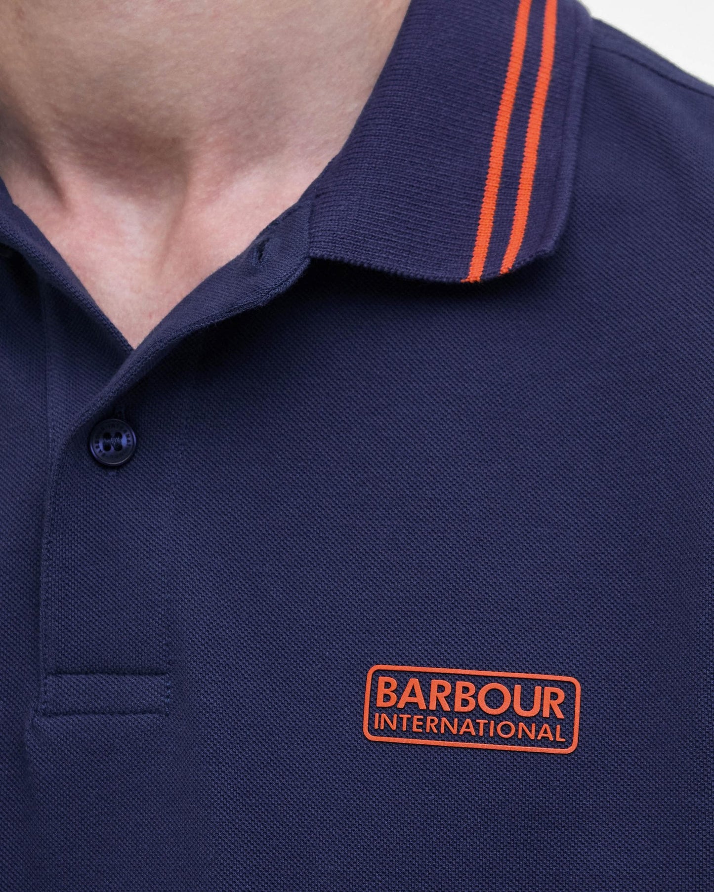 Barbour International Calibrated Mens Polo Shirt - Pigment Navy