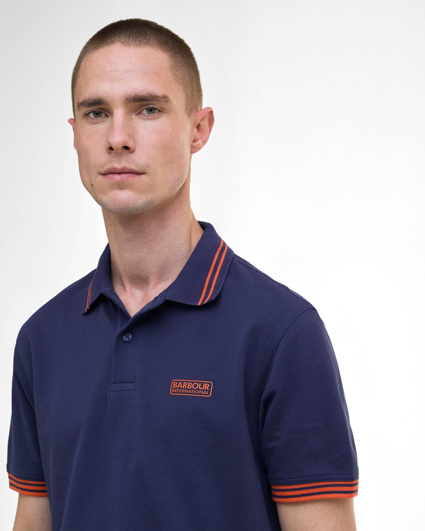 Barbour International Calibrated Mens Polo Shirt - Pigment Navy