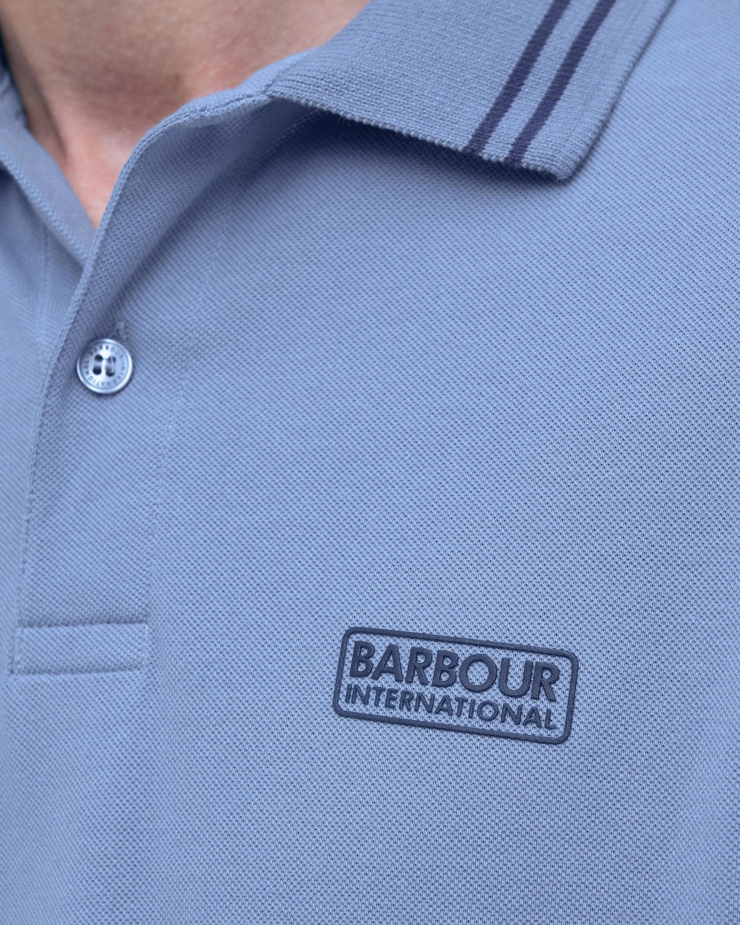 Barbour International Calibrated Mens Polo Shirt - Manor Blue