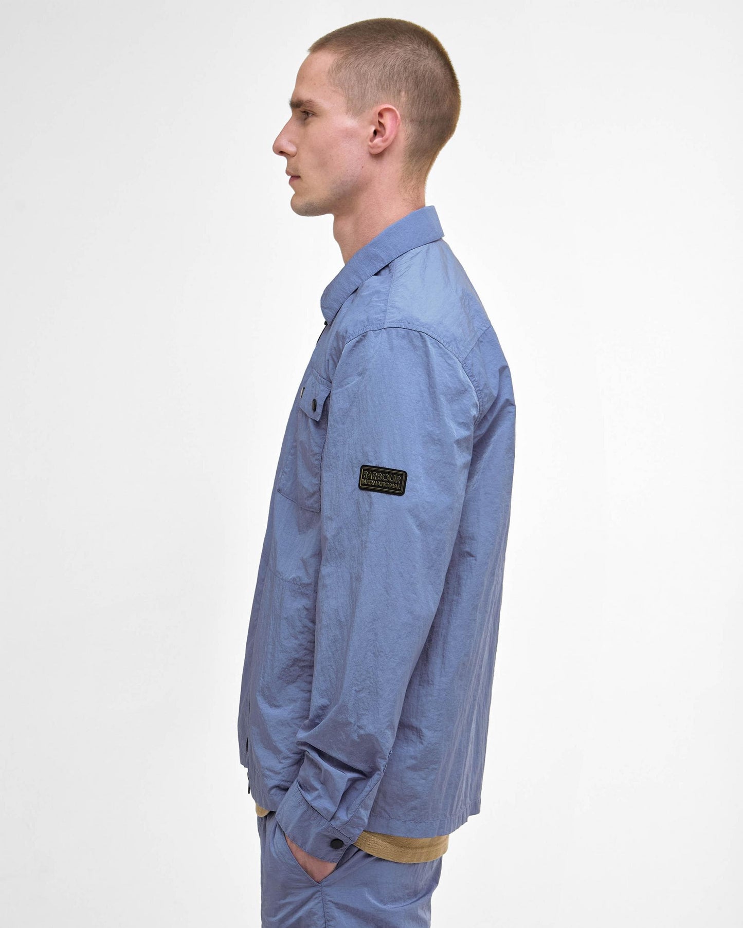 Barbour International Inline Mens Overshirt - Manor Blue