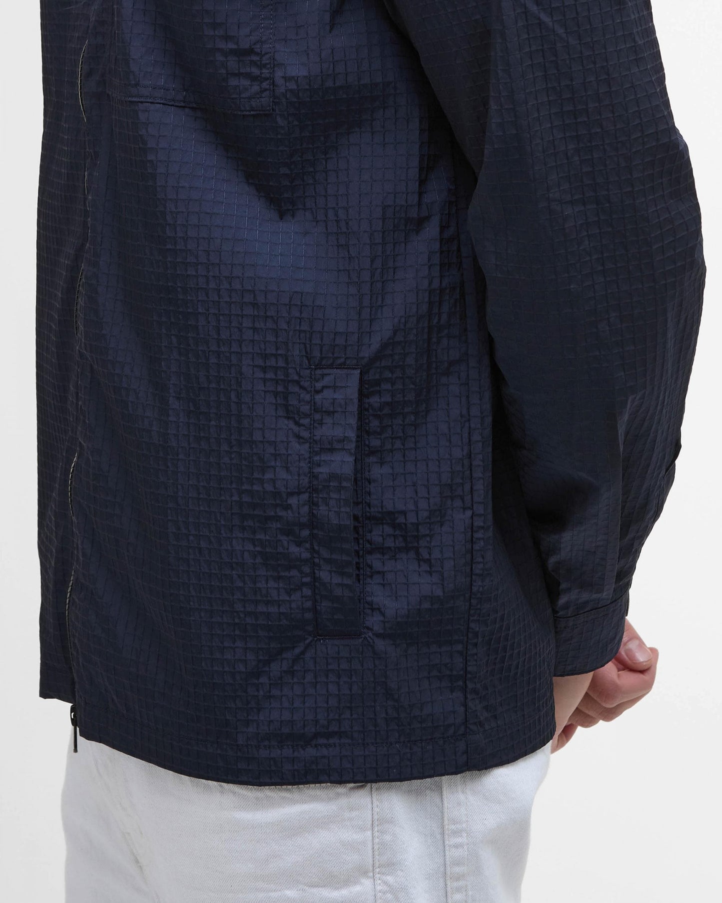 Barbour International Rosso Mens Ripstop Overshirt - Navy