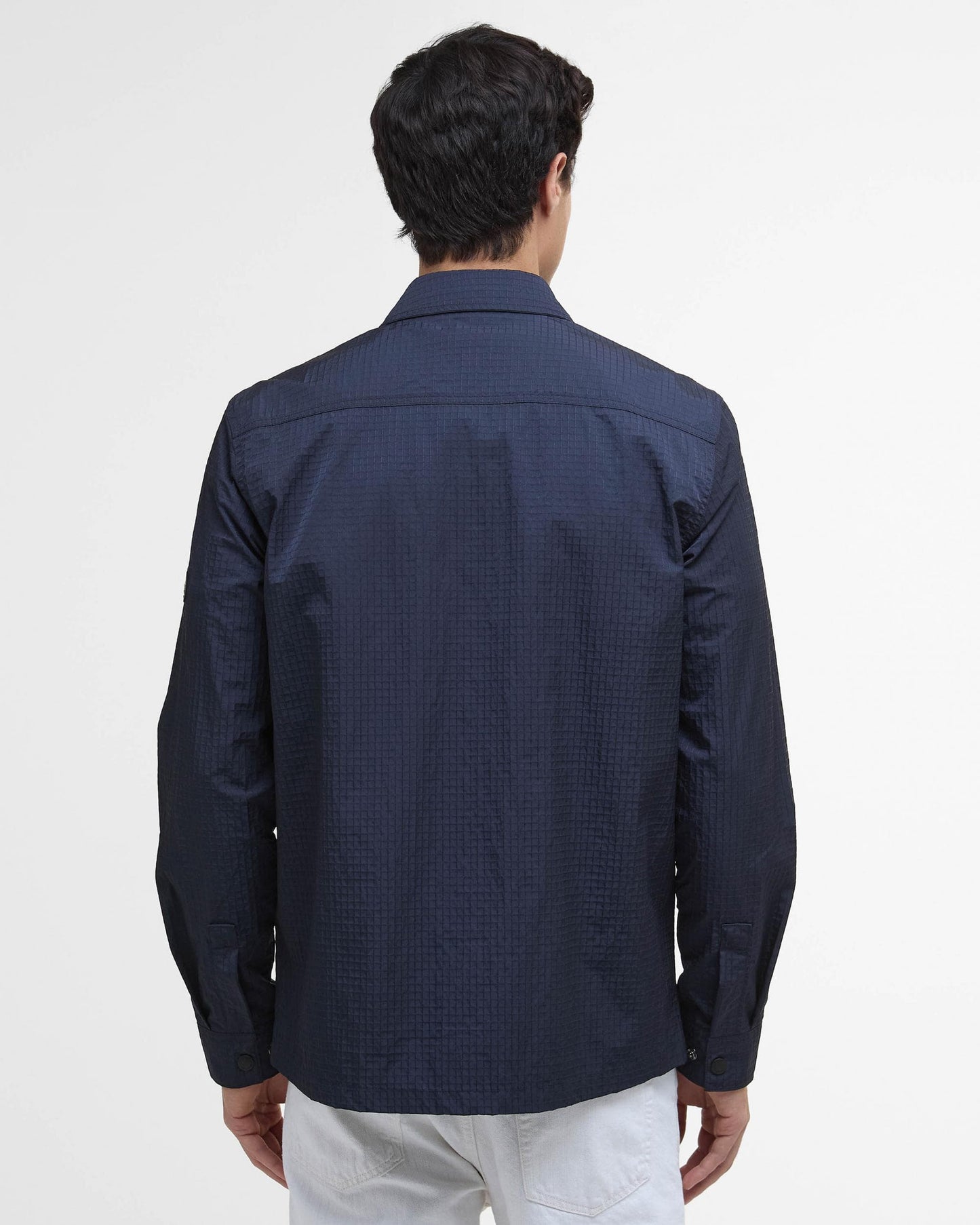 Barbour International Rosso Mens Ripstop Overshirt - Navy