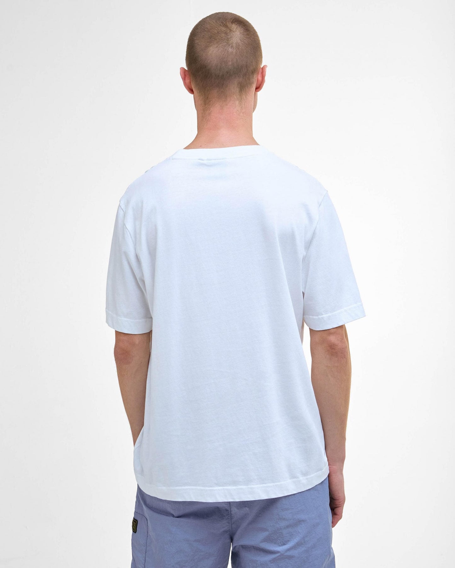 Barbour International Mass Mens Graphic T-Shirt - White