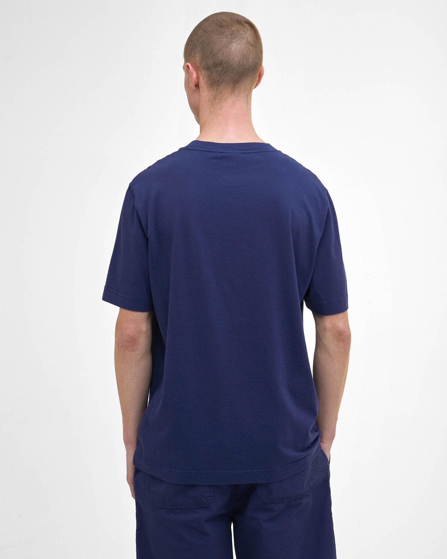Barbour International Mass Mens Graphic T-Shirt - Pigment Navy