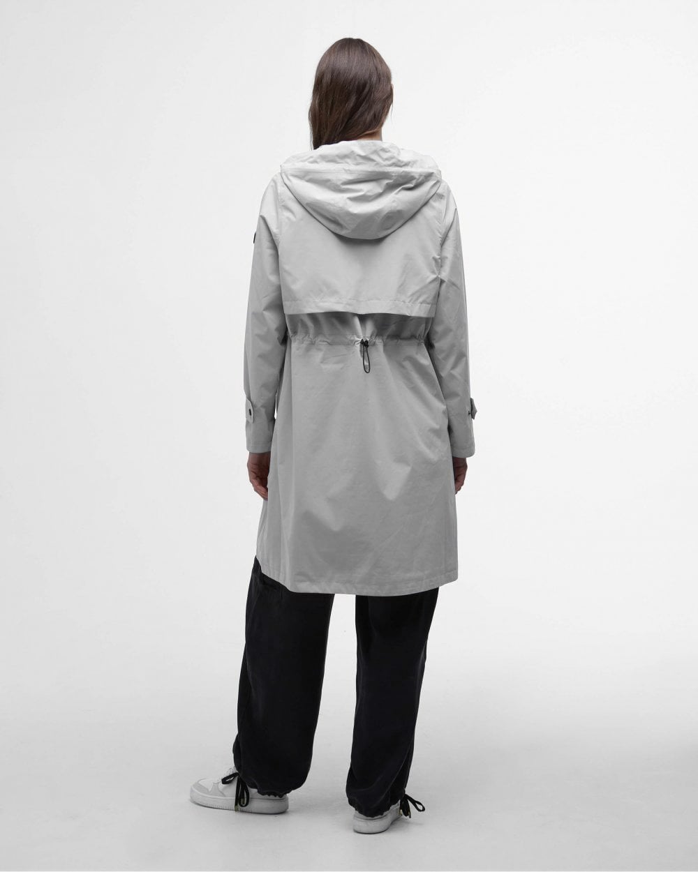 Barbour International Long Kyra Womens Waterproof Jacket - Light Steel Blue