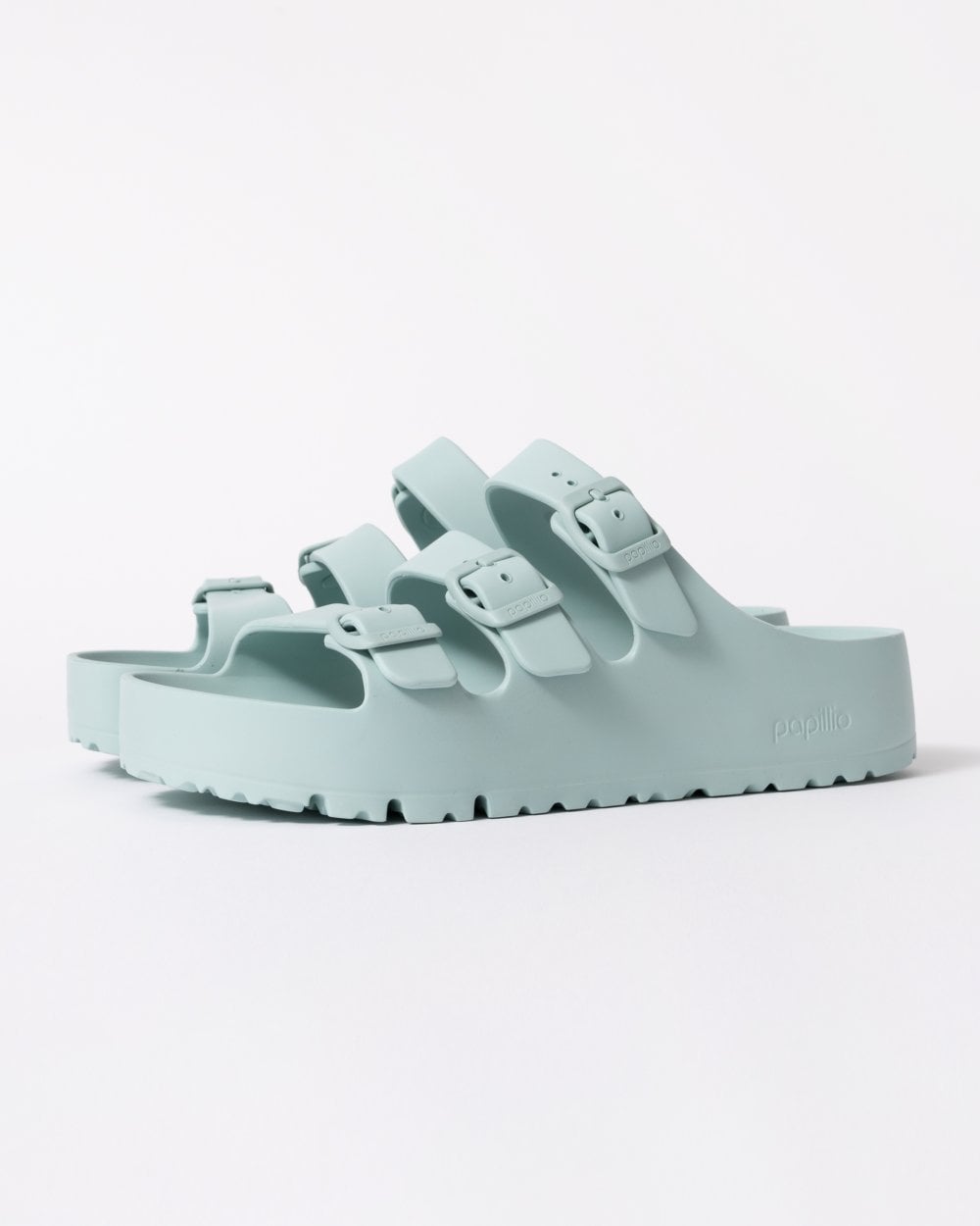 Birkenstock Papillio Florida Womens EVA Platform Sandals - Surf Green