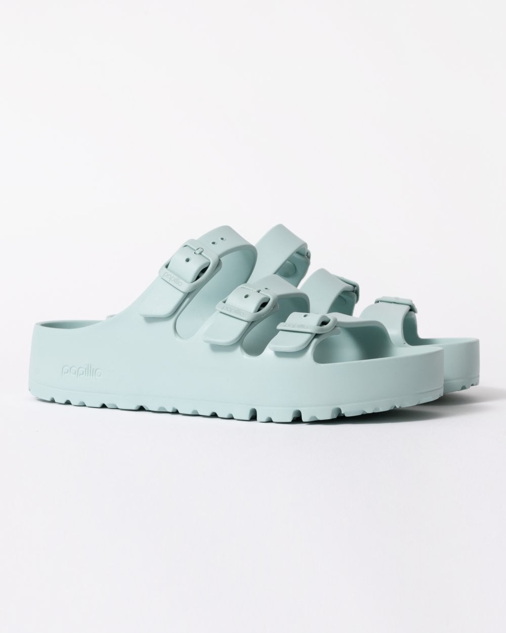 Birkenstock Papillio Florida Womens EVA Platform Sandals - Surf Green