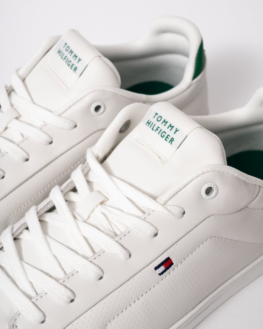 Tommy Hilfiger Icon Court Pin Perforated Mens Trainer
