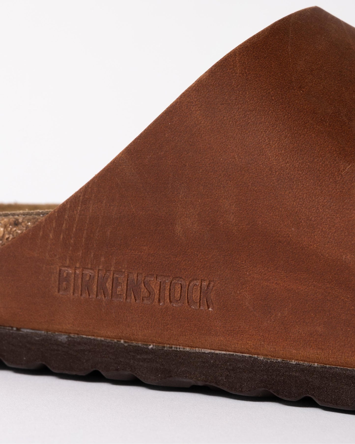 Birkenstock Arizona Oiled Natural Leather Womens Sandals - Cognac