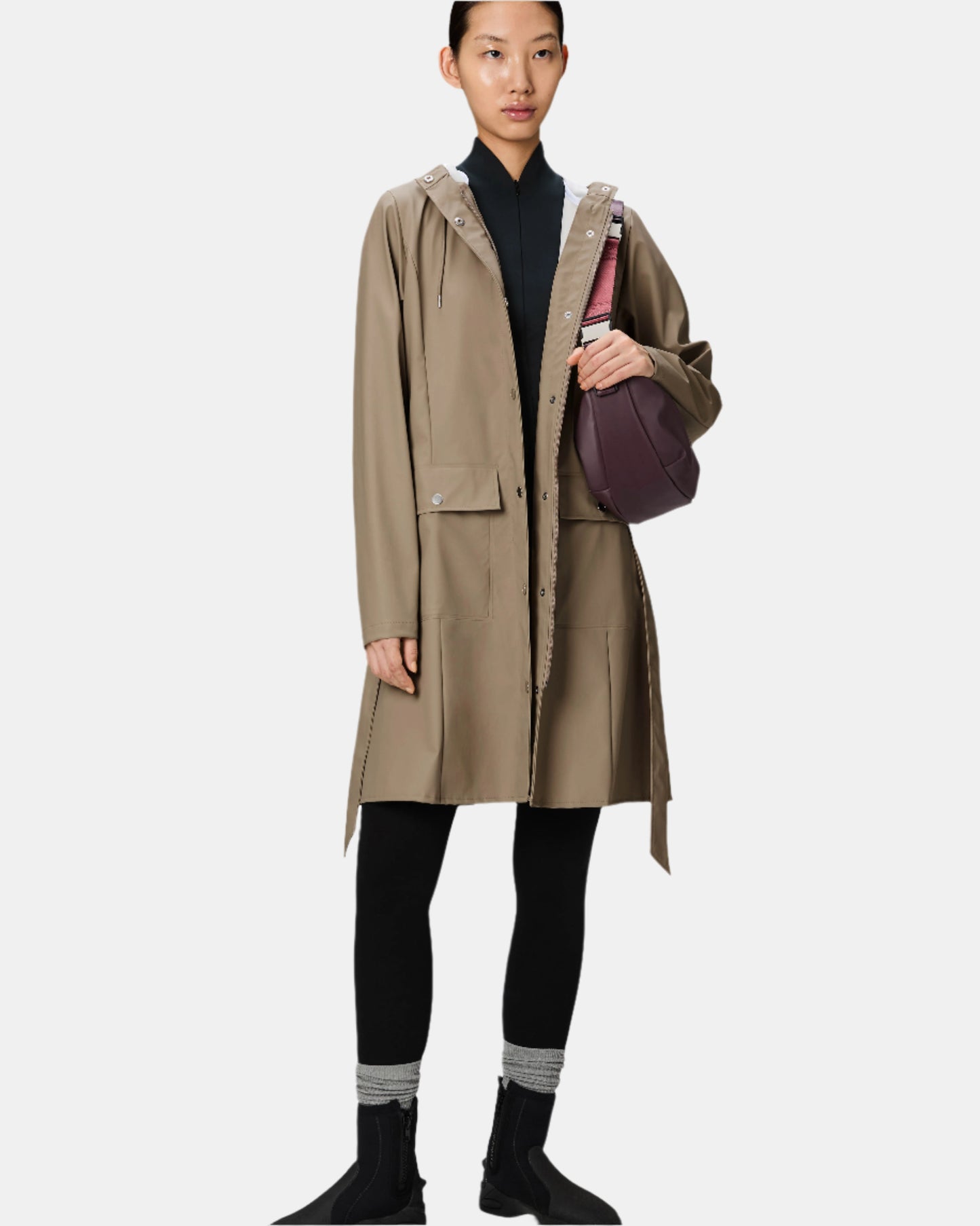 Rains Curve Womens Jacket - 133 Beige