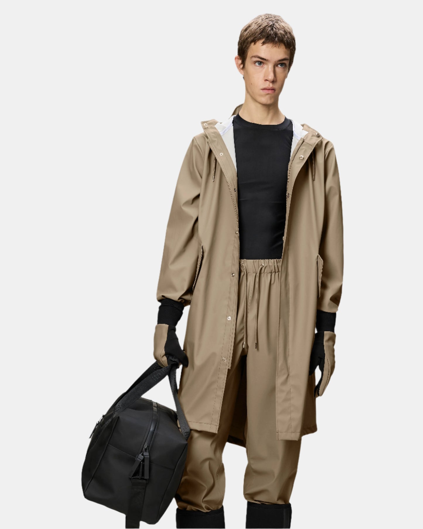Rains Unisex Fishtail Parka - 133 Beige