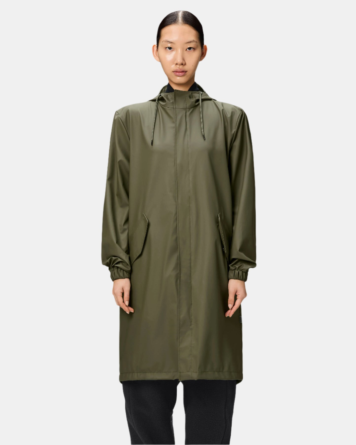 Rains Unisex Fishtail Parka - 134 Marsh