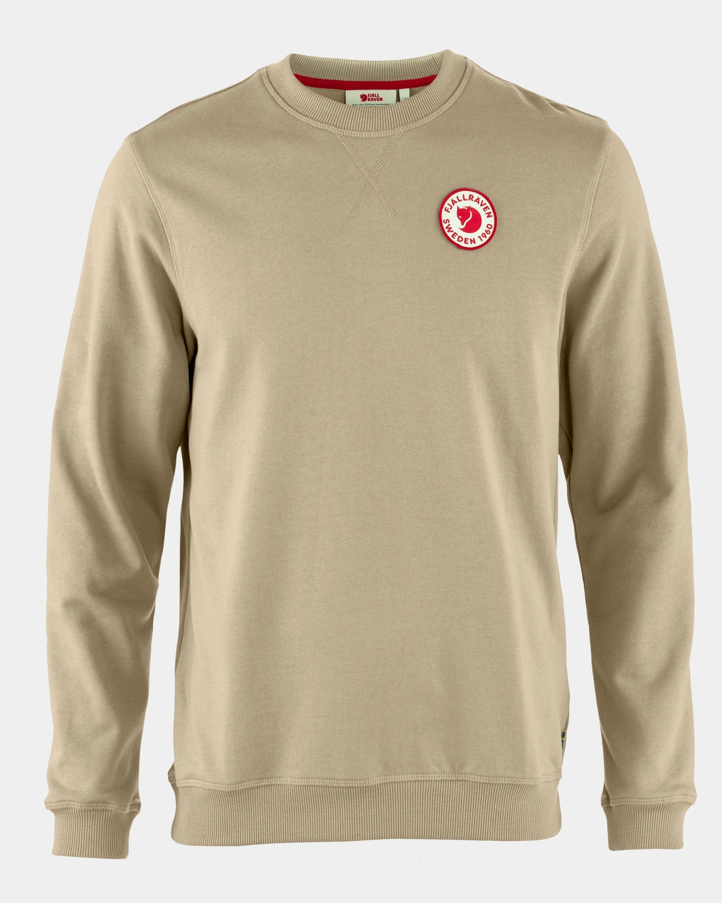 Fjallraven 1960 Logo Badge Mens Sweatshirt - Fossil 118