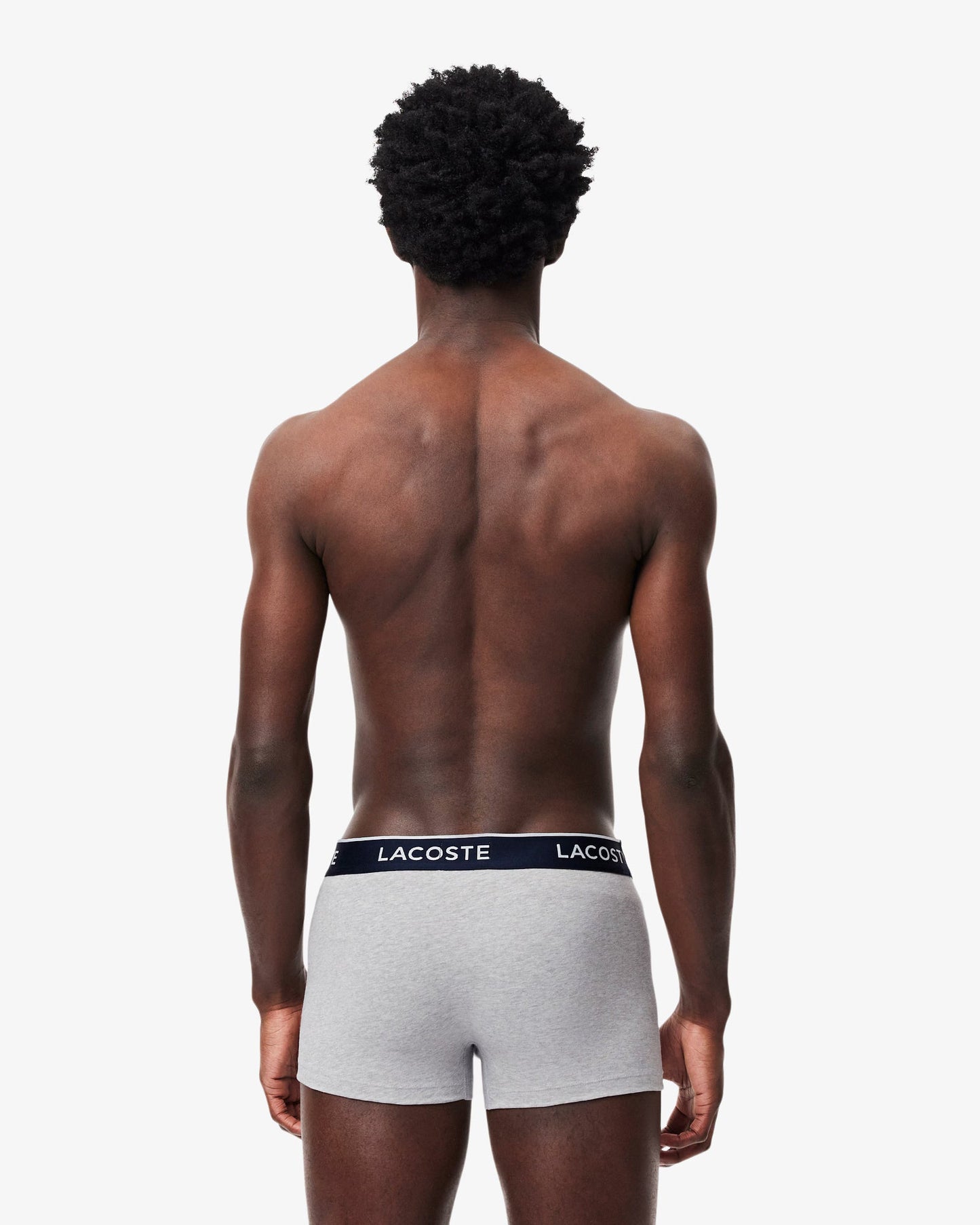 Lacoste 3-Pack of Mens Trunks - Silver Chine CCA