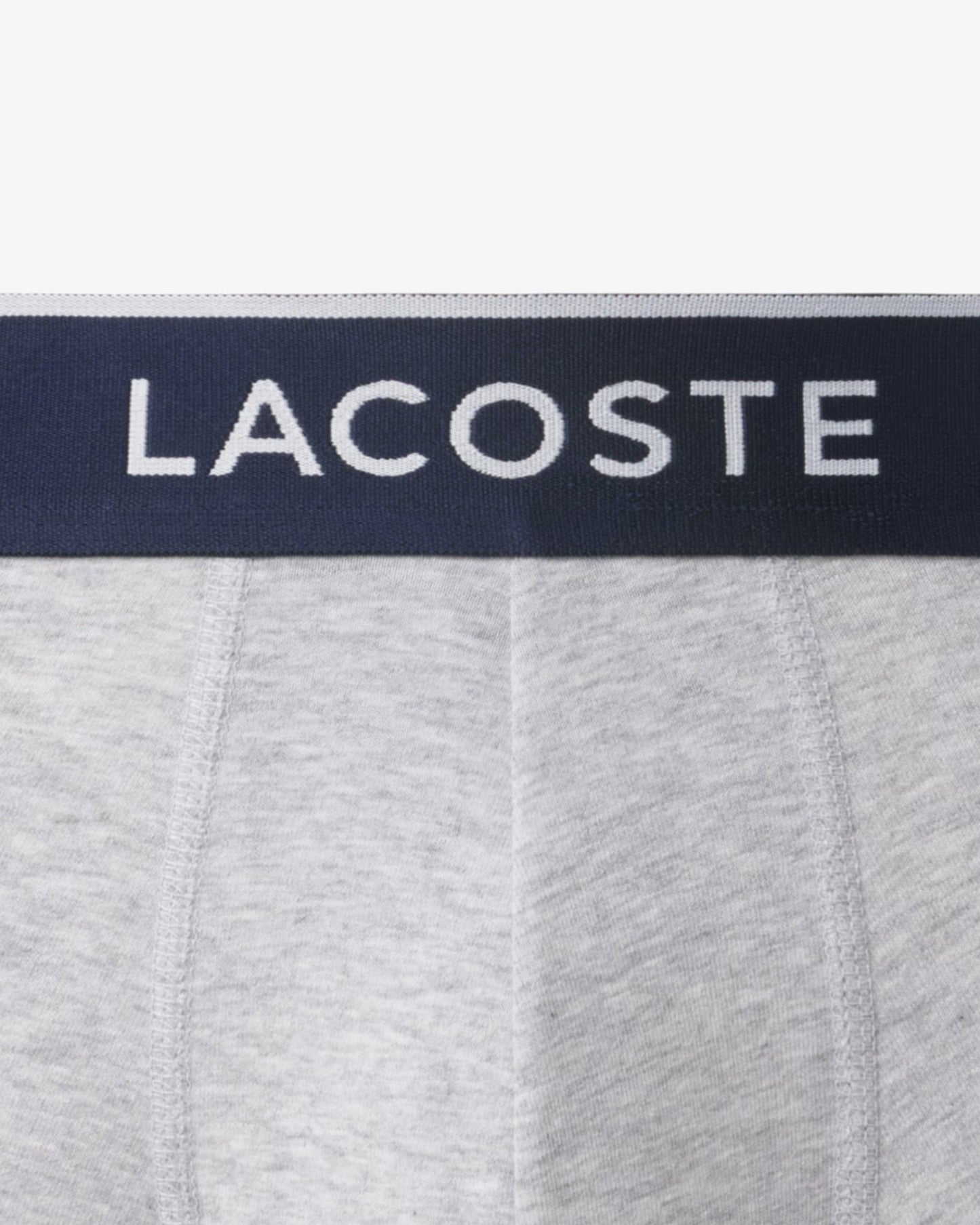 Lacoste 3-Pack of Mens Trunks - Silver Chine CCA
