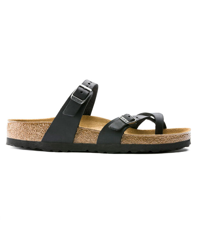 Birkenstock Mayari Oiled Nubuck Womens Sandals - Black