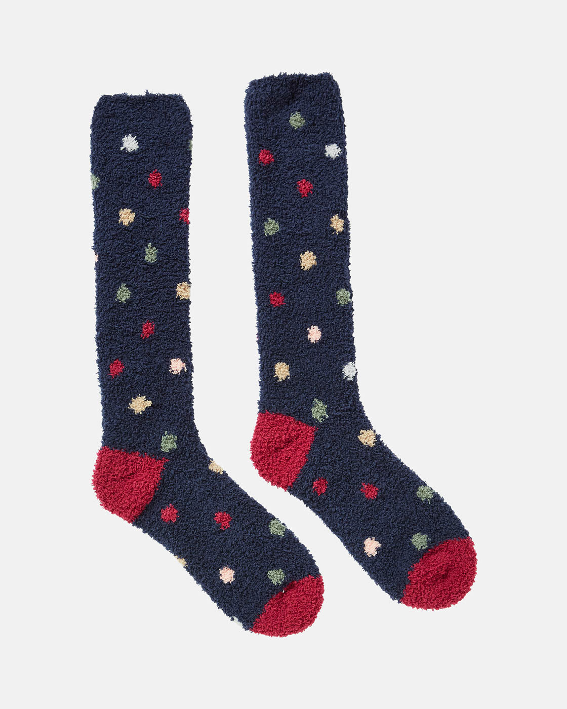 Joules Fluffy Womens Socks - Navy