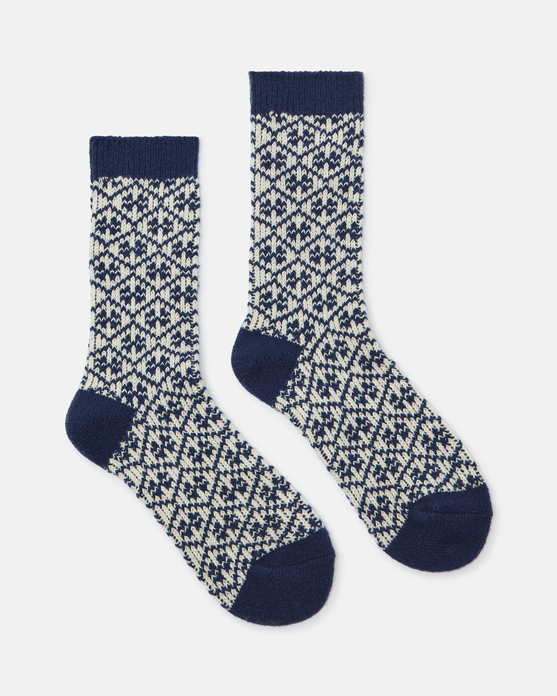 Joules Cosy Geo Womens Socks - Navy