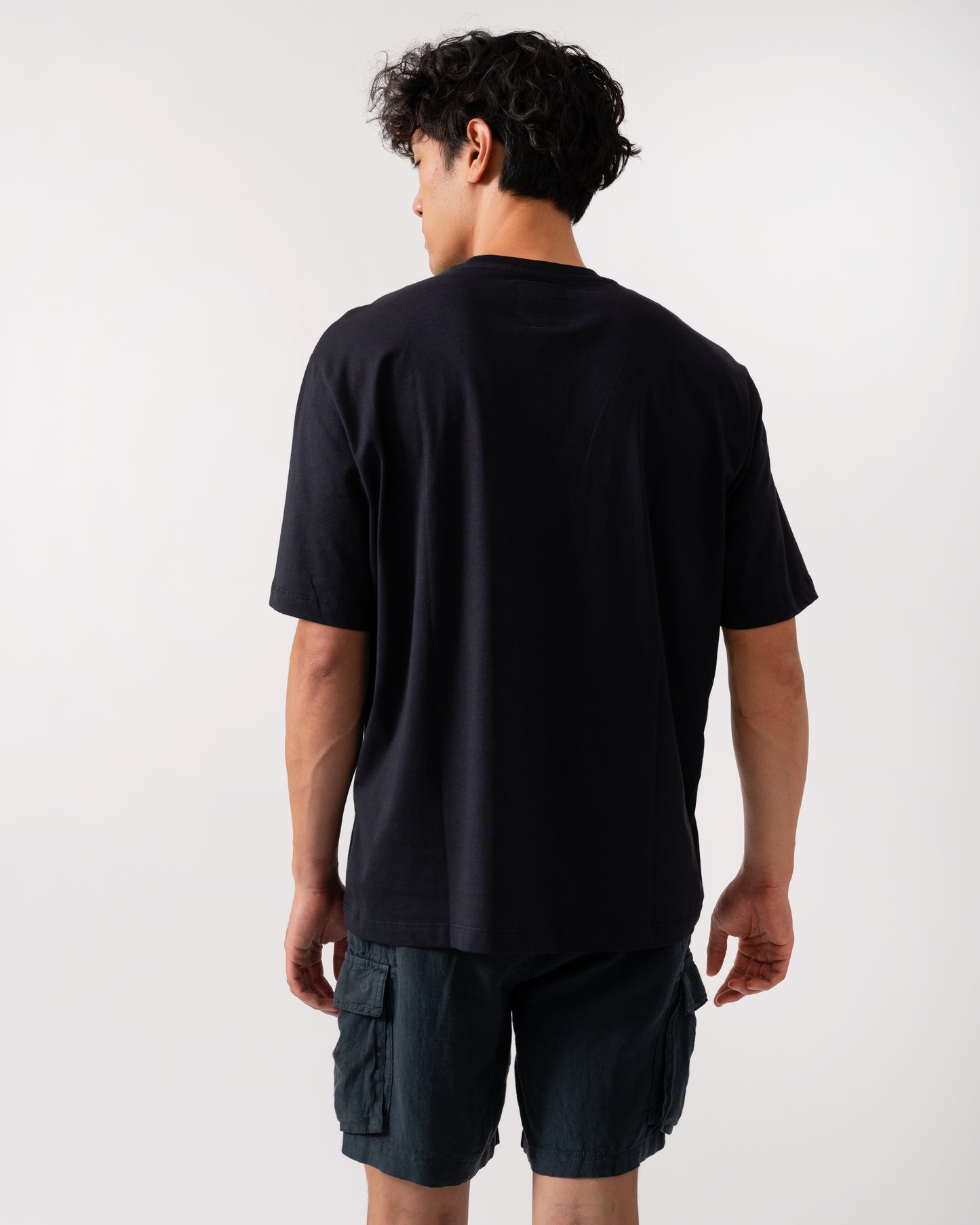 Armani Exchange Mens Embroidered A|X Centre Logo T-Shirt - Deep Navy UB101