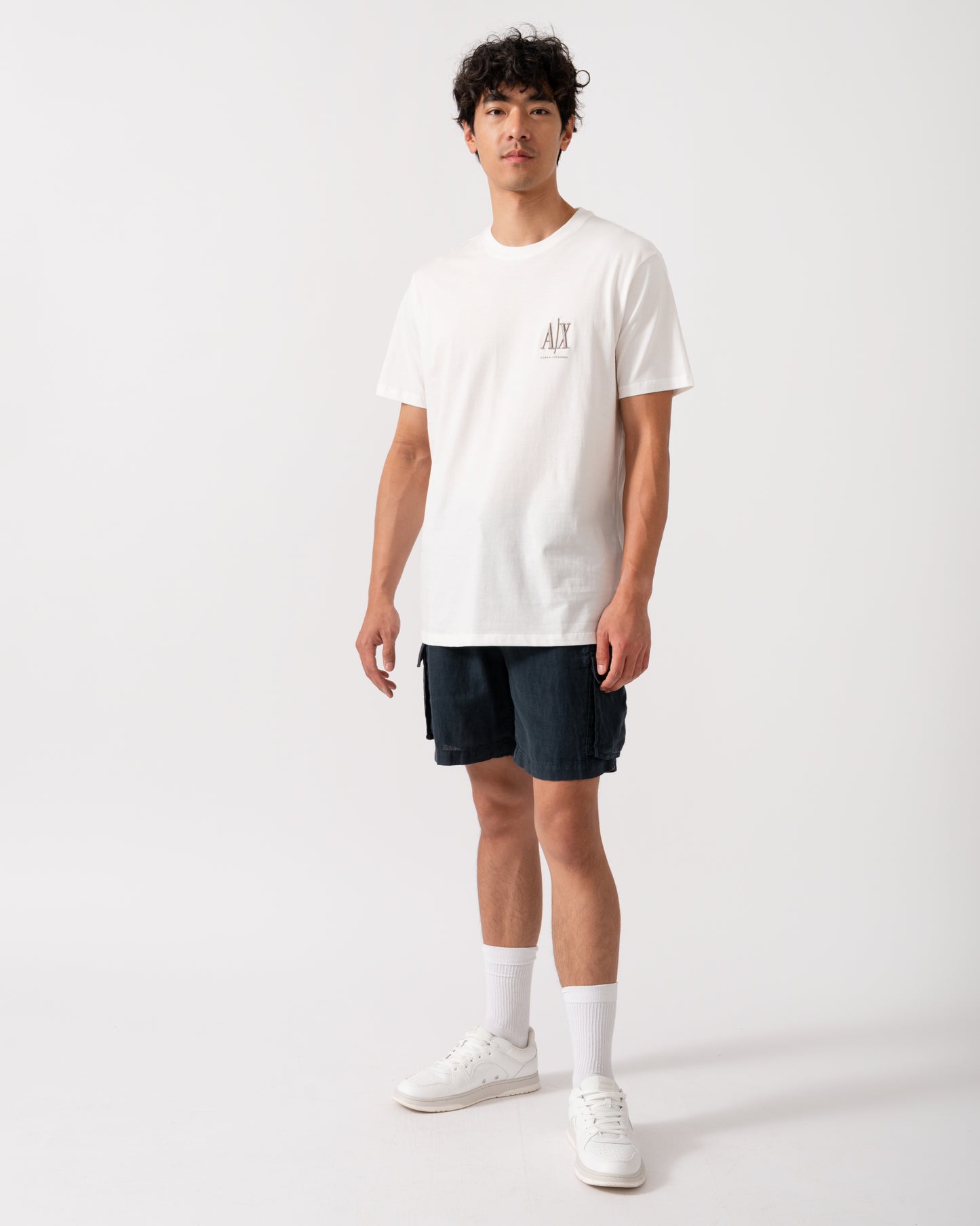 Armani Exchange Mens T-Shirt XM000365-AF12308 - Off White U0009
