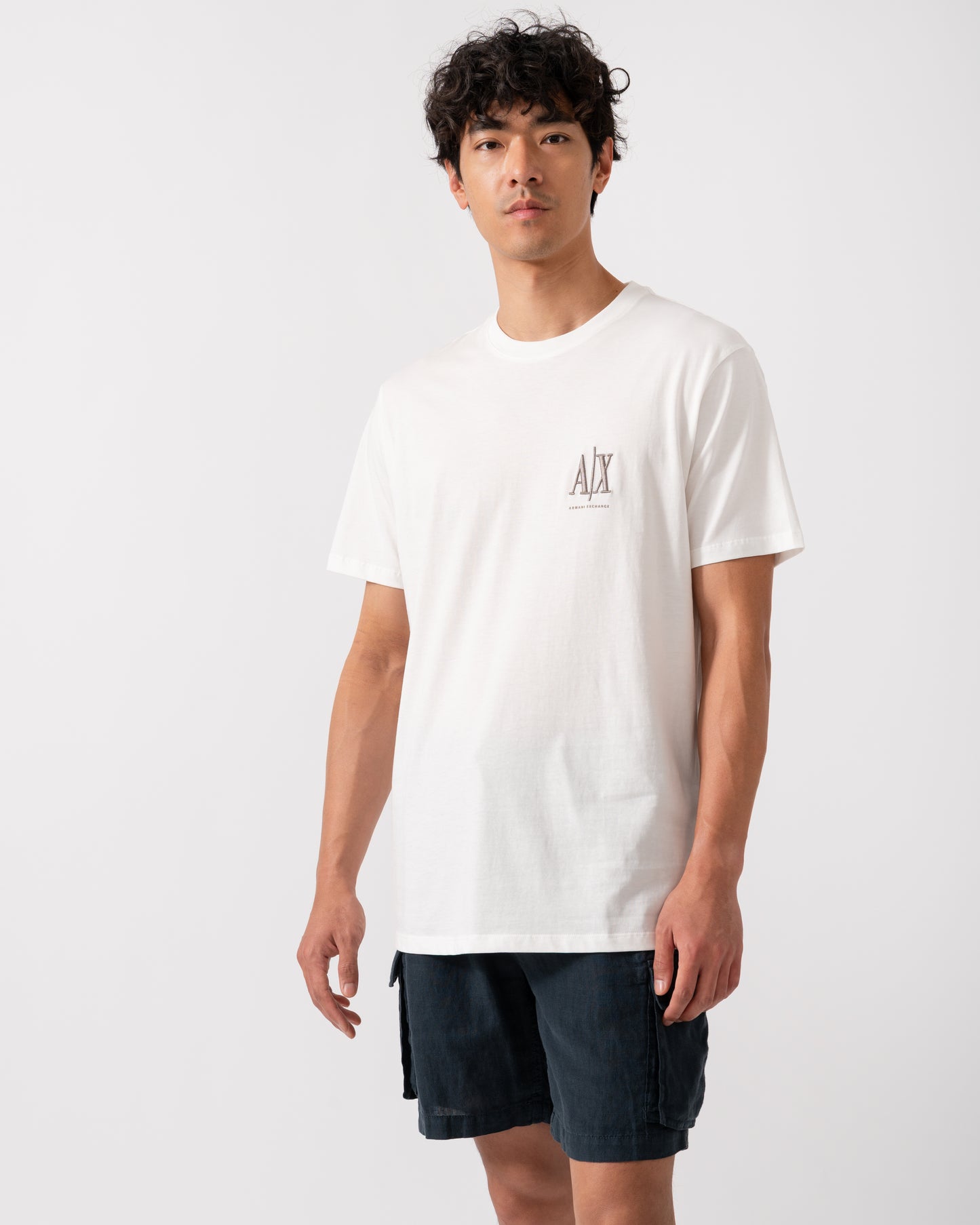 Armani Exchange Mens T-Shirt XM000365-AF12308 - Off White U0009