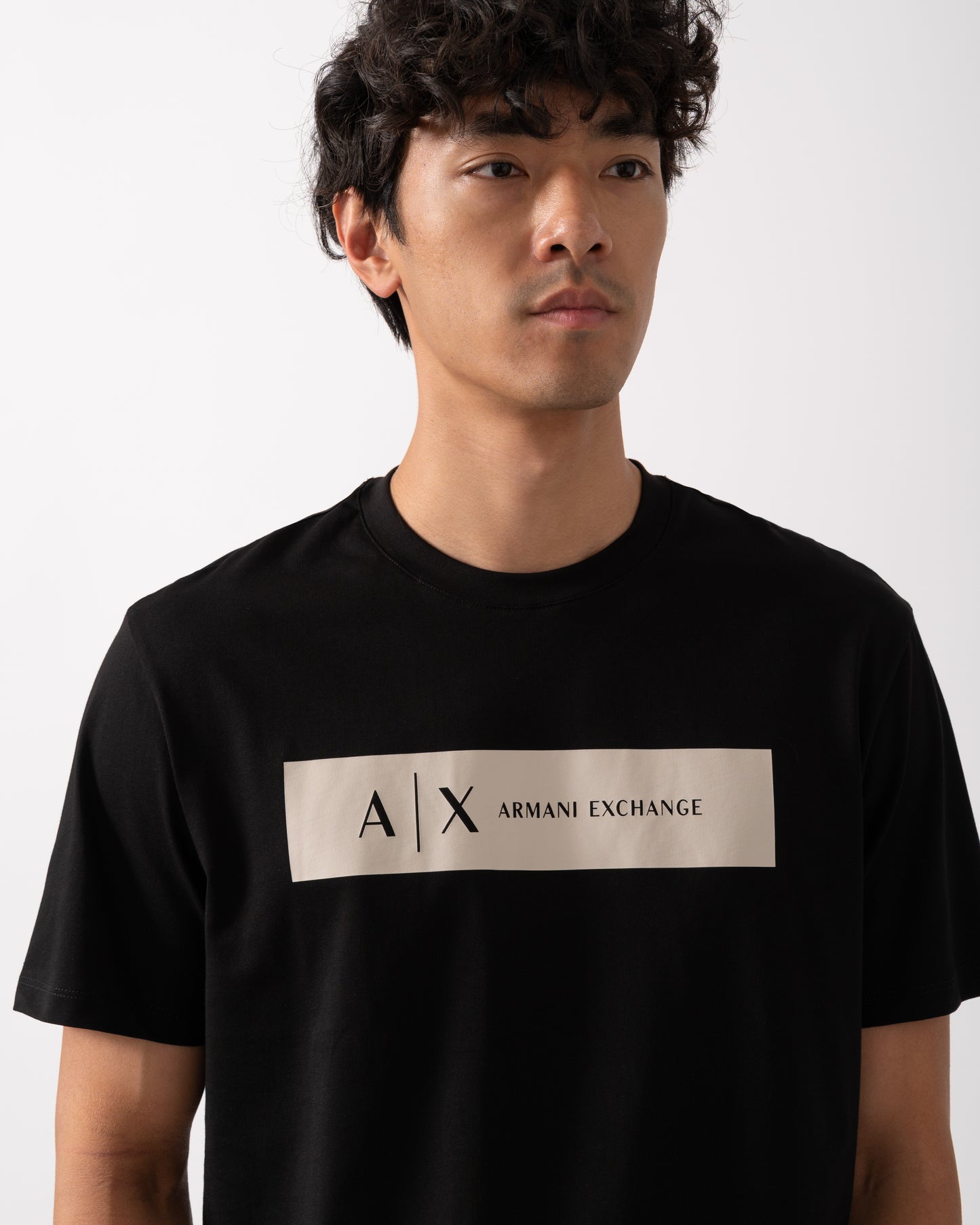 Armani Exchange Mens T-Shirt XM001425-AF10361 - Black UC001