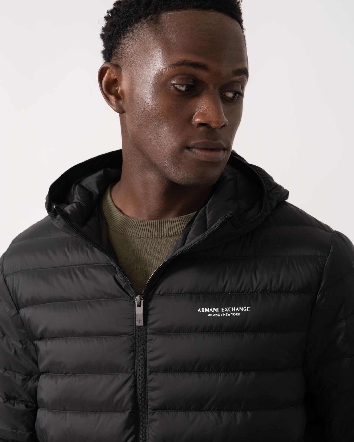 Armani Exchange Mens Down Jacket XM001577-AF16927 - Black UC001