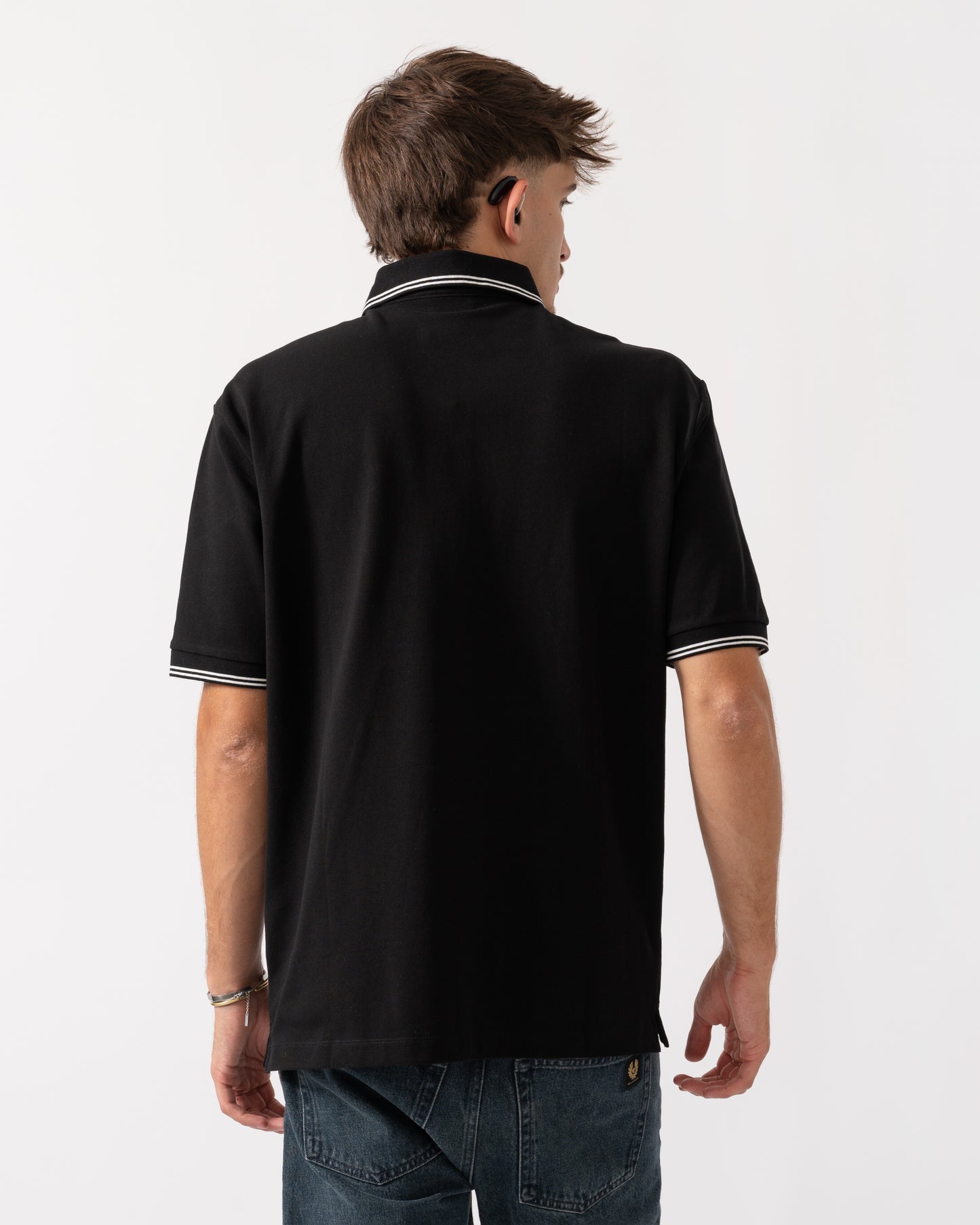 Armani Exchange Mens Polo Shirt XM001287-AF17321 - Black UC001