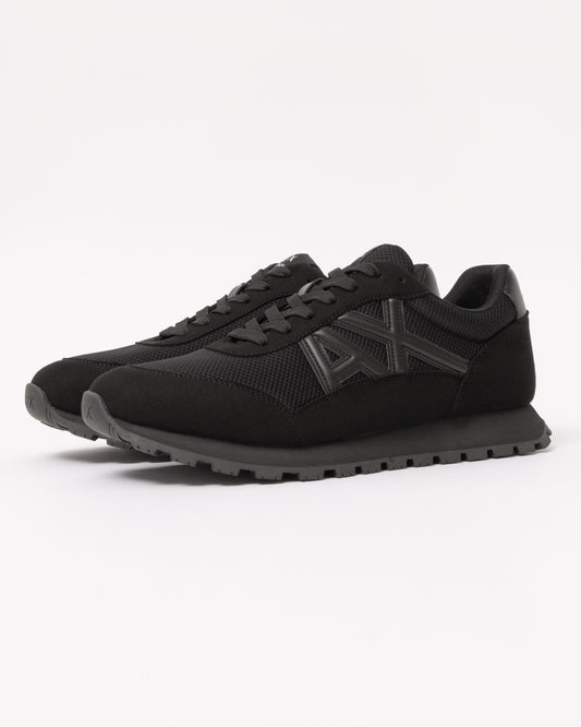Armani Exchange Mens Sneaker XM001960-AF19388 - Black/Black MC005