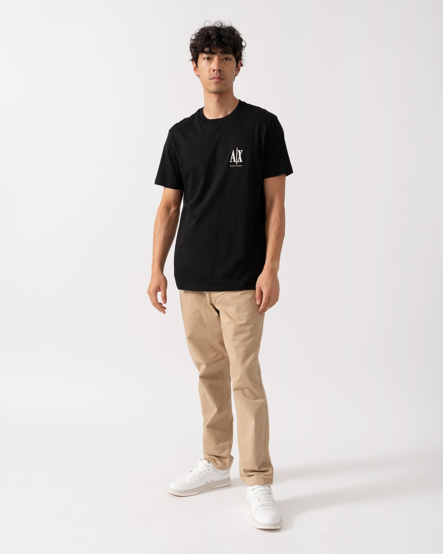Armani Exchange Mens T-Shirt XM000365-AF12308 - Black UC001