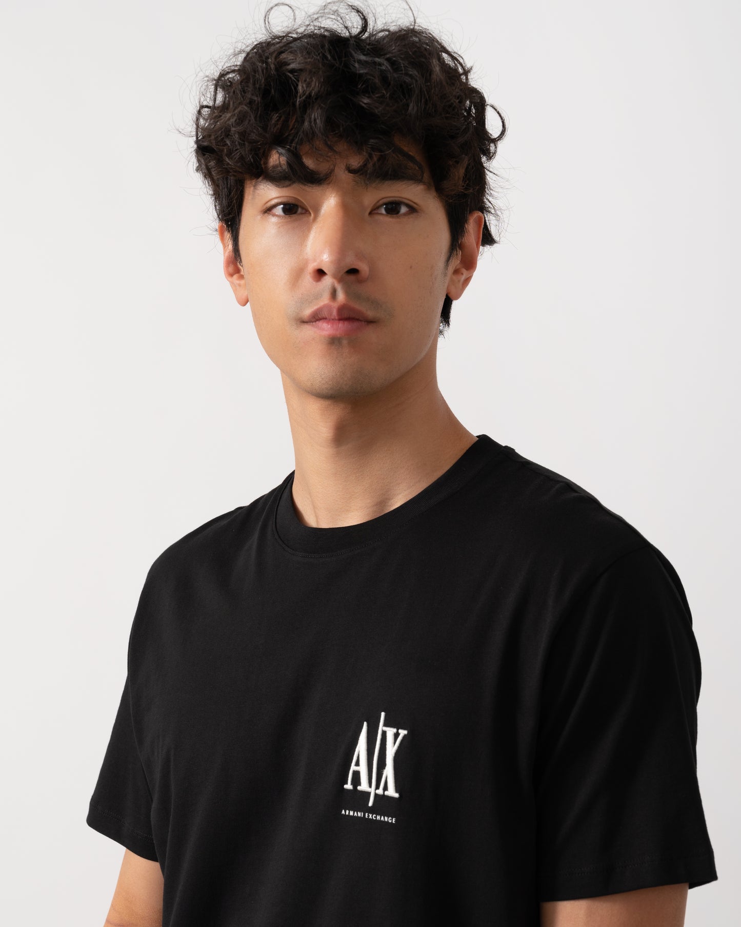 Armani Exchange Mens T-Shirt XM000365-AF12308 - Black UC001