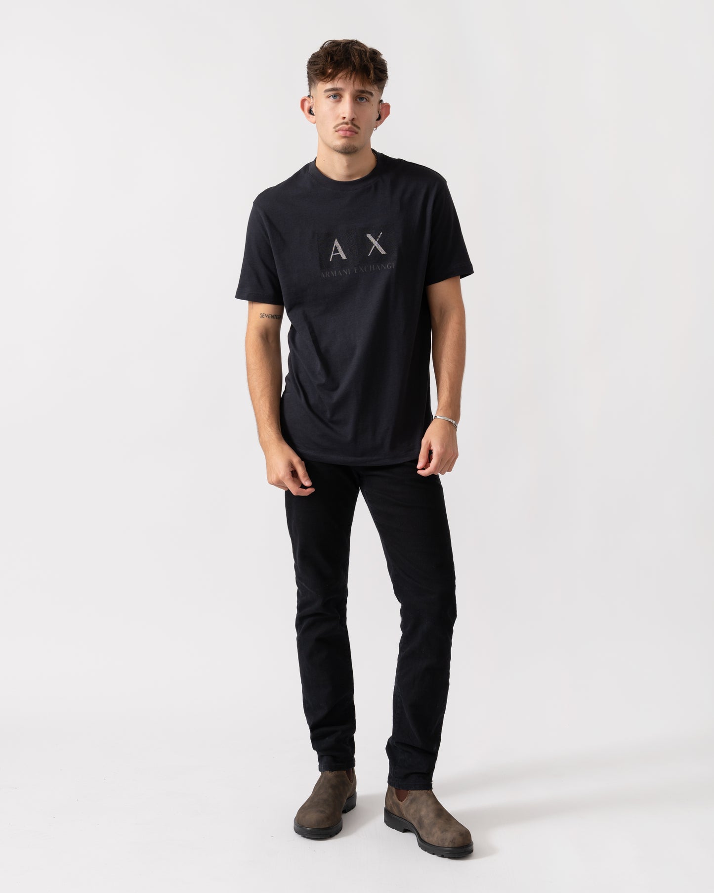 Armani Exchange Mens T-Shirt XM001463-AF10356 - Deep Navy UB101