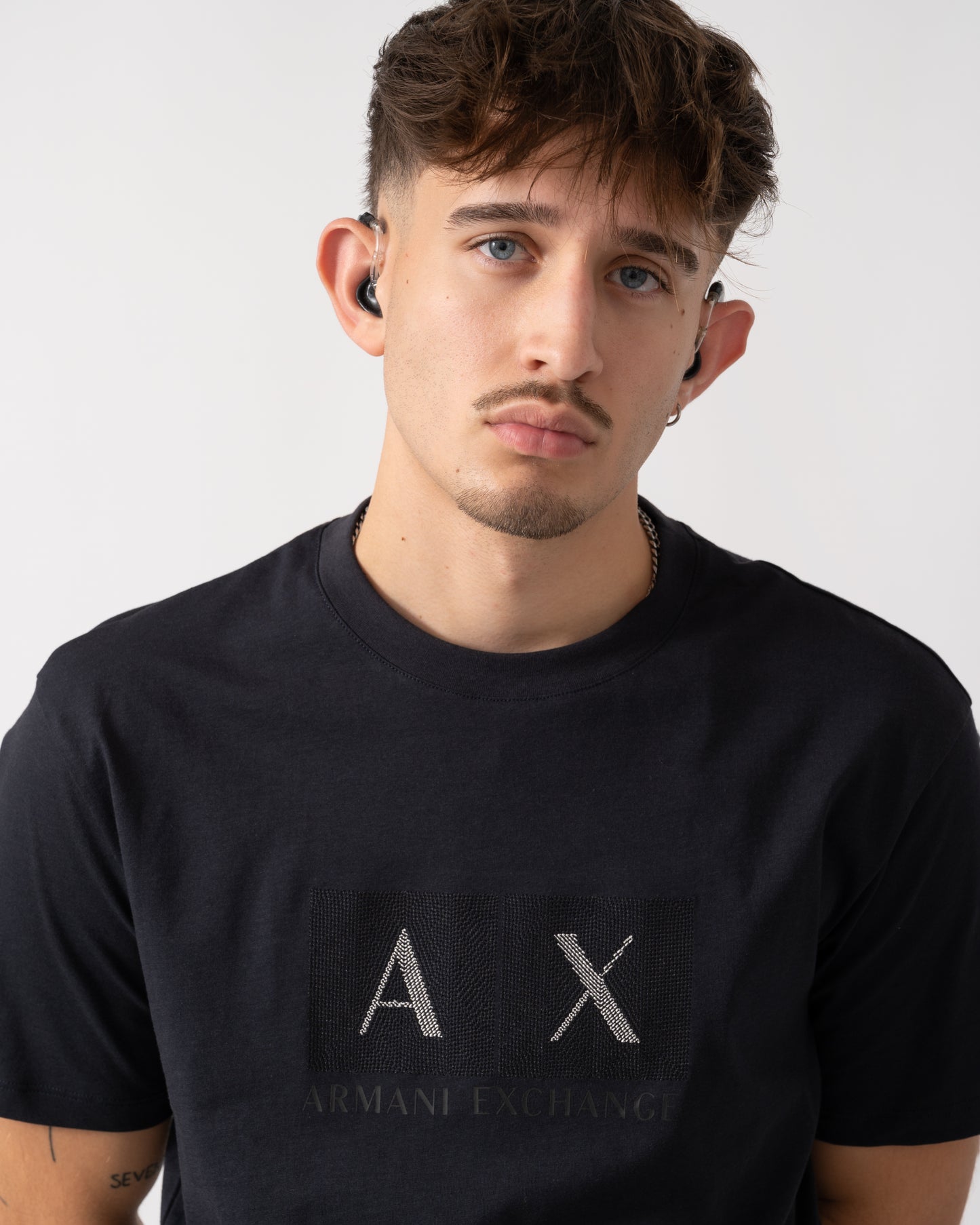 Armani Exchange Mens T-Shirt XM001463-AF10356 - Deep Navy UB101