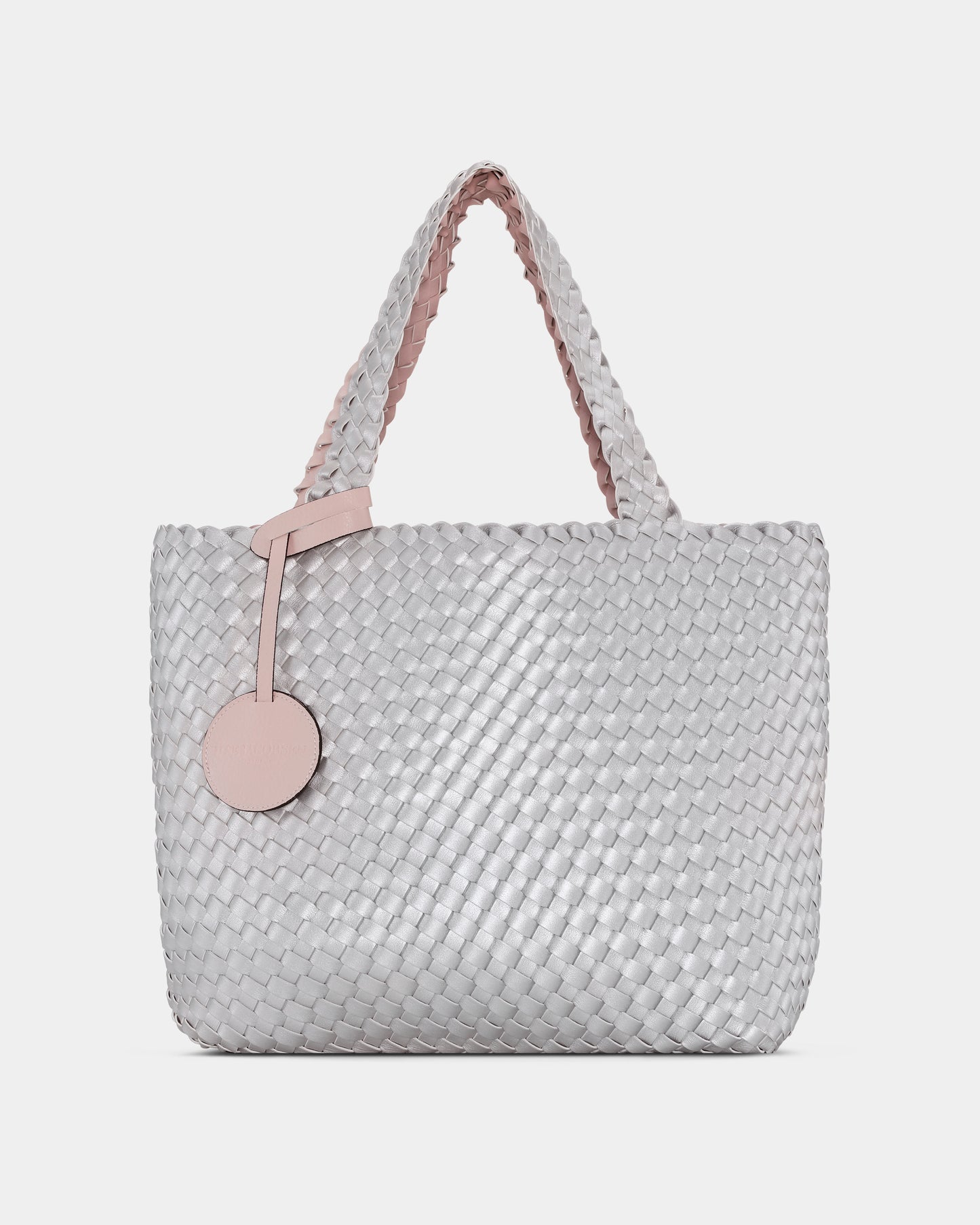 Ilse Jacobsen Reversable Womens Braided Shopper - Rose Silver 320710
