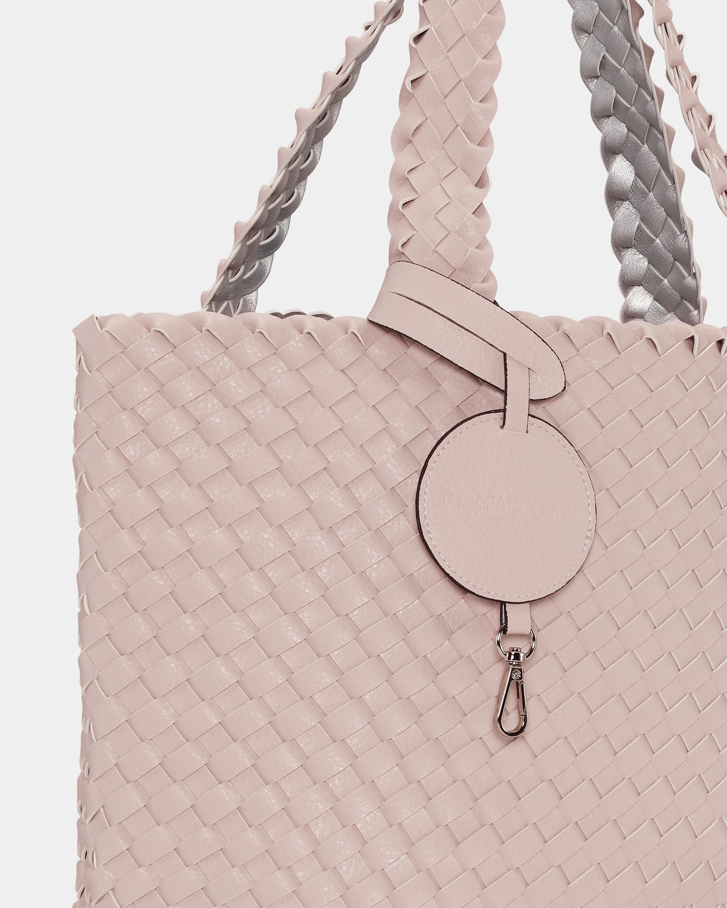 Ilse Jacobsen Reversable Womens Braided Shopper - Rose Silver 320710