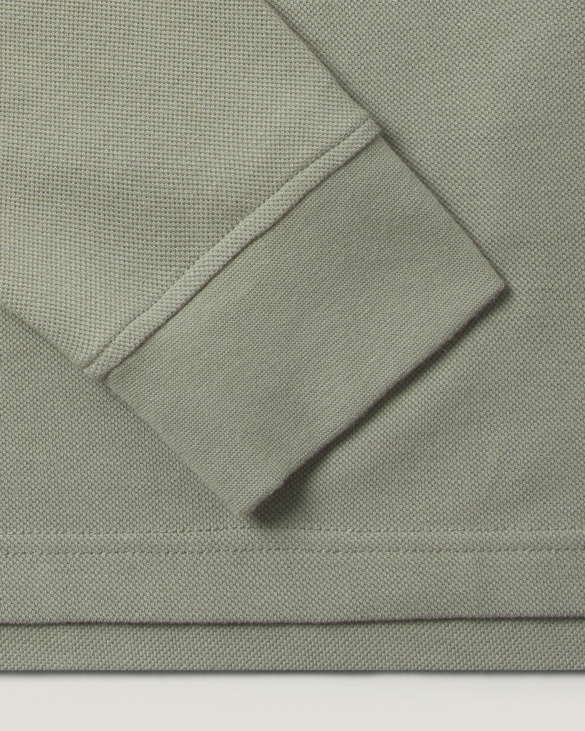 Belstaff Long Sleeved Mens Essentials Polo - Sage Green