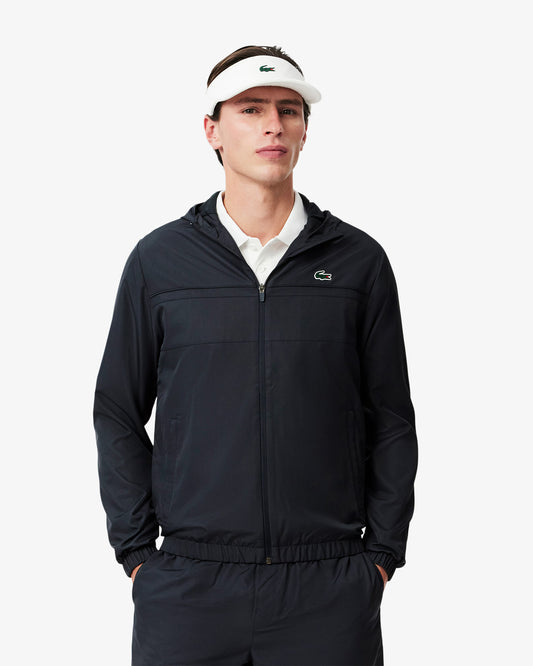 Lacoste Mens Zipped Training Jacket - Graphite/Graphite RT3