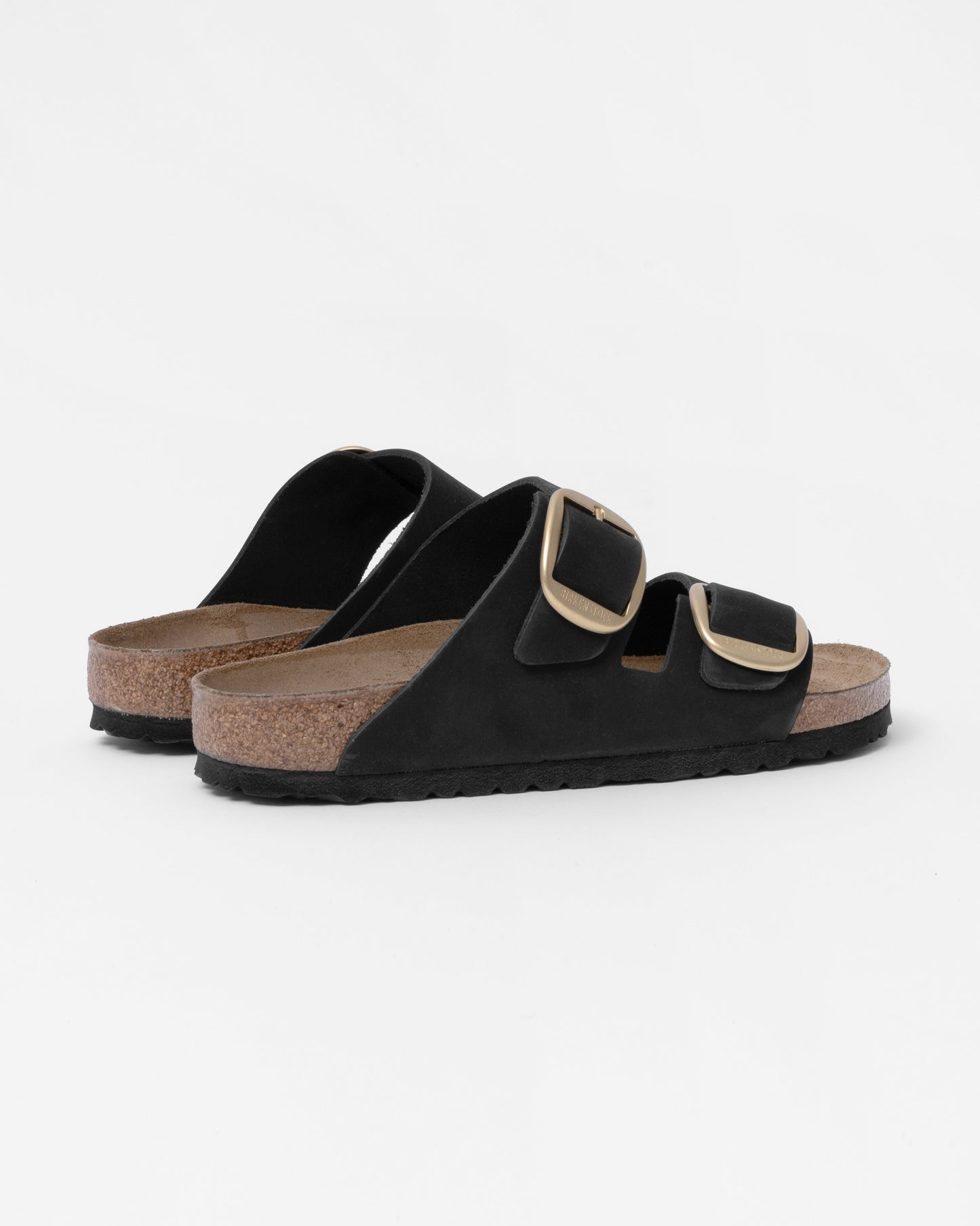 Birkenstock Arizona Big Buckle Nubuck Womens Sandals - Black