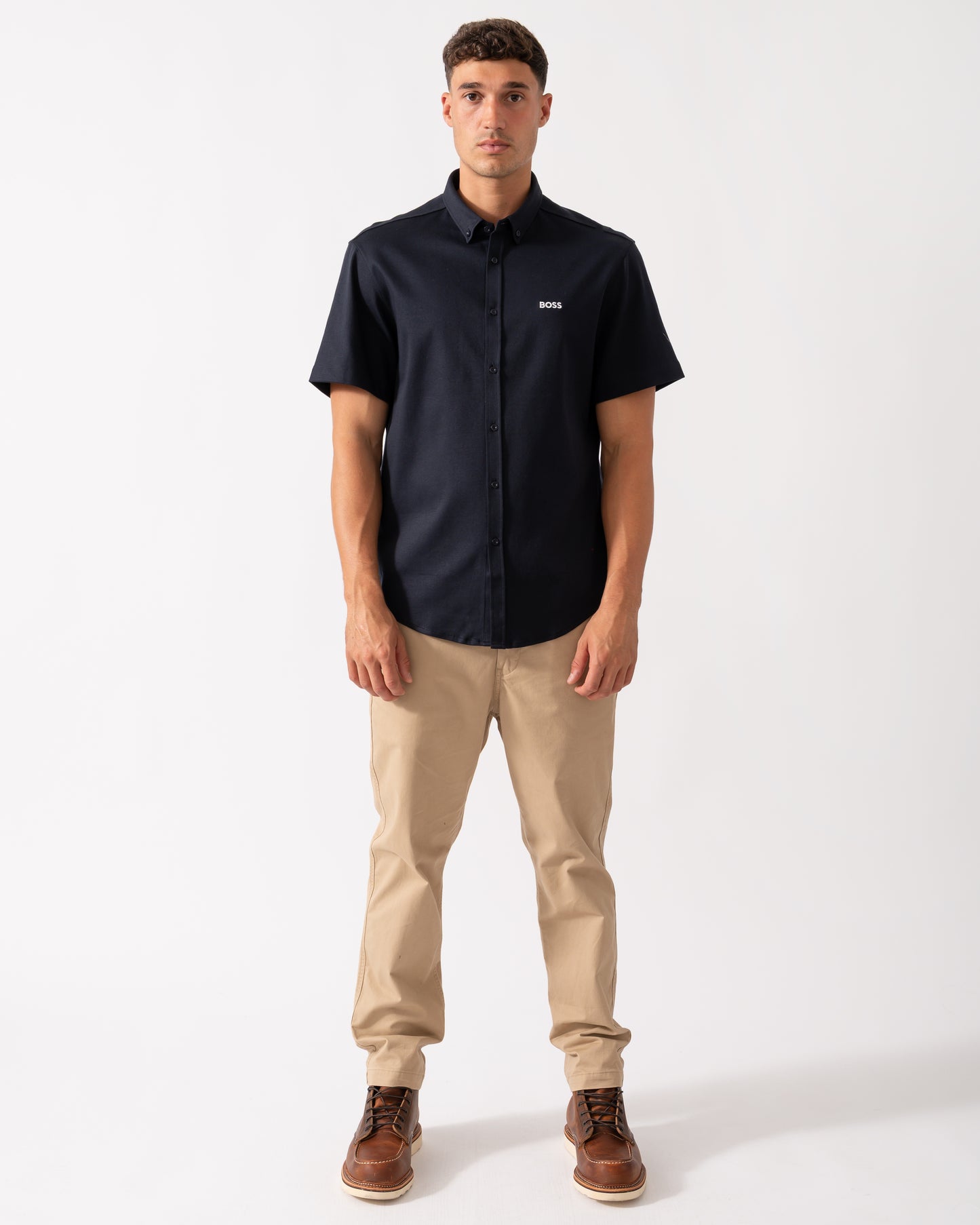BOSS Green B_Motion Mens Short Sleeve Shirt 50544784 - Dark Blue 402
