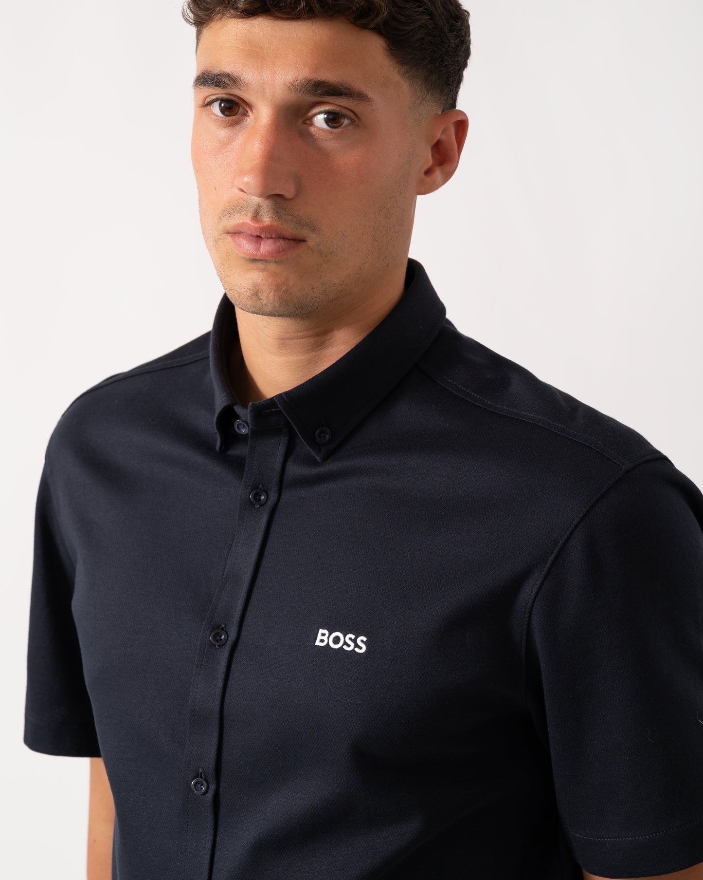 BOSS Green B_Motion Mens Short Sleeve Shirt 50544784 - Dark Blue 402